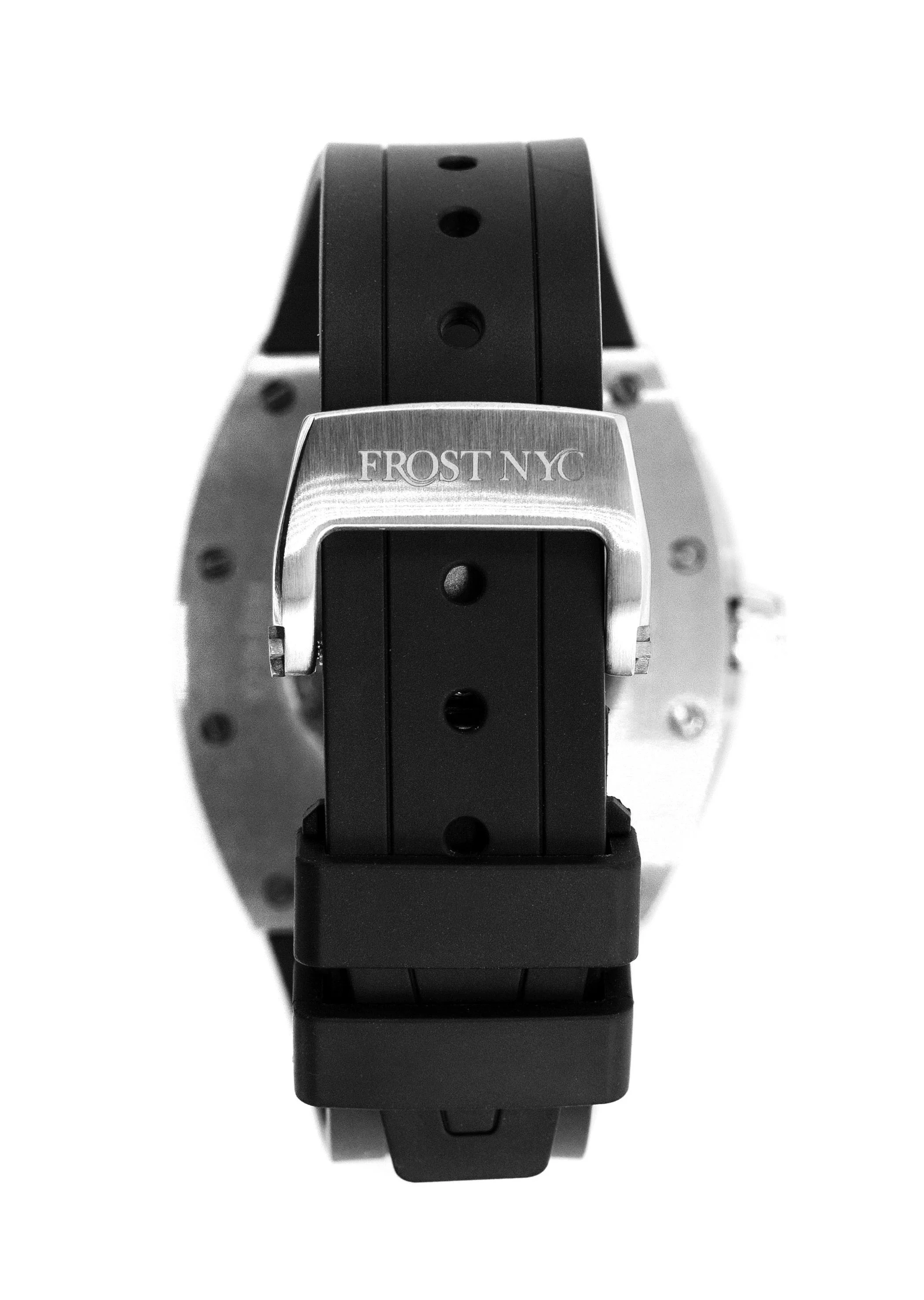 Frost NYC Mens Watch - Automatic Skeleton Stainless Steel Sport Watch | FRST-01-SS | Black - Image 7