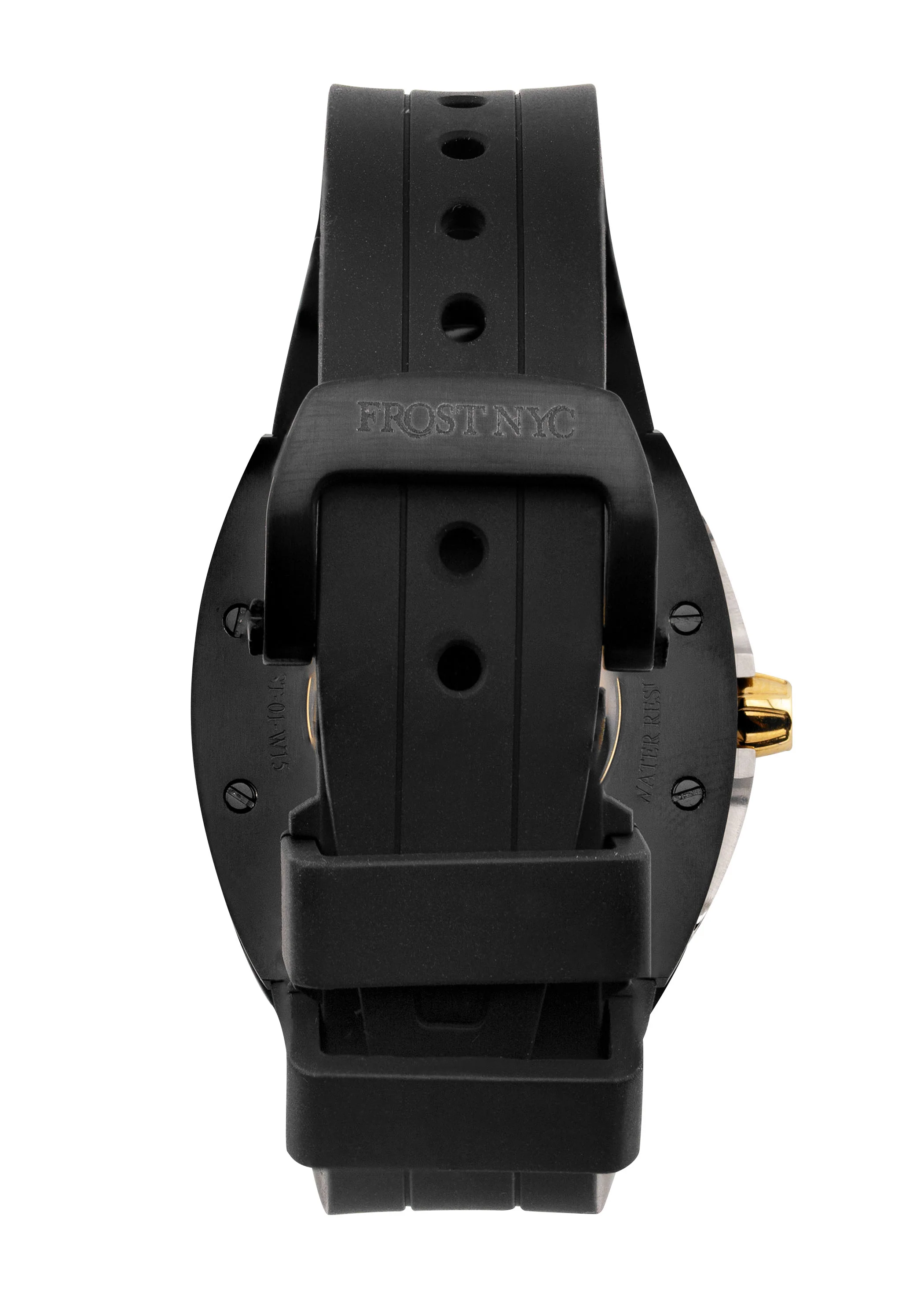 Frost NYC Womens Watch - Automatic Skeleton Black DLC Black| WFRST-01-T-B Black Band | Pre - Sale - Image 7