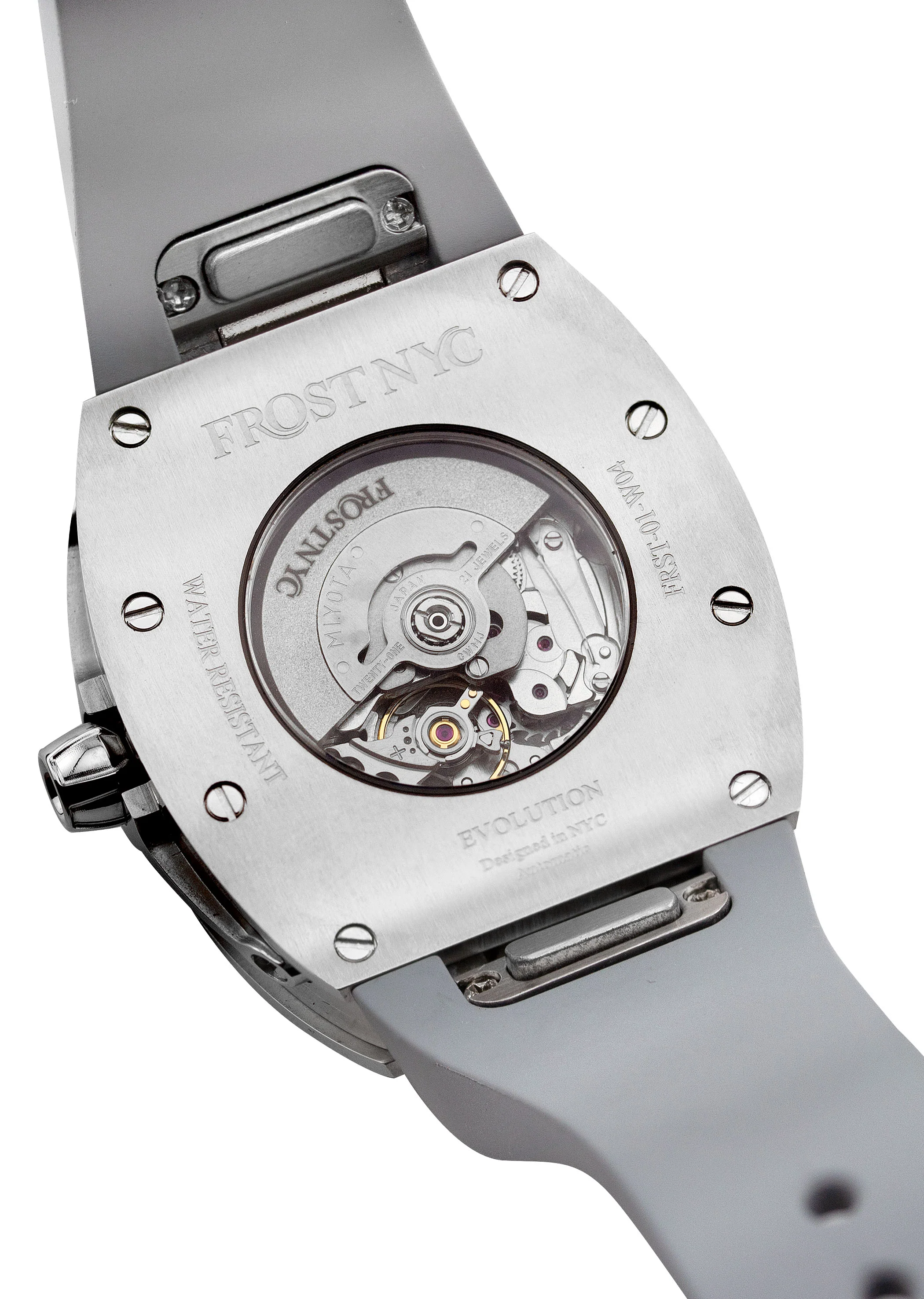 Frost NYC Evolution Women's Watch - Automatic Skeleton Leaves Steel | WFRST-01-LD-S GREY BAND | Pre - Sale - Image 8