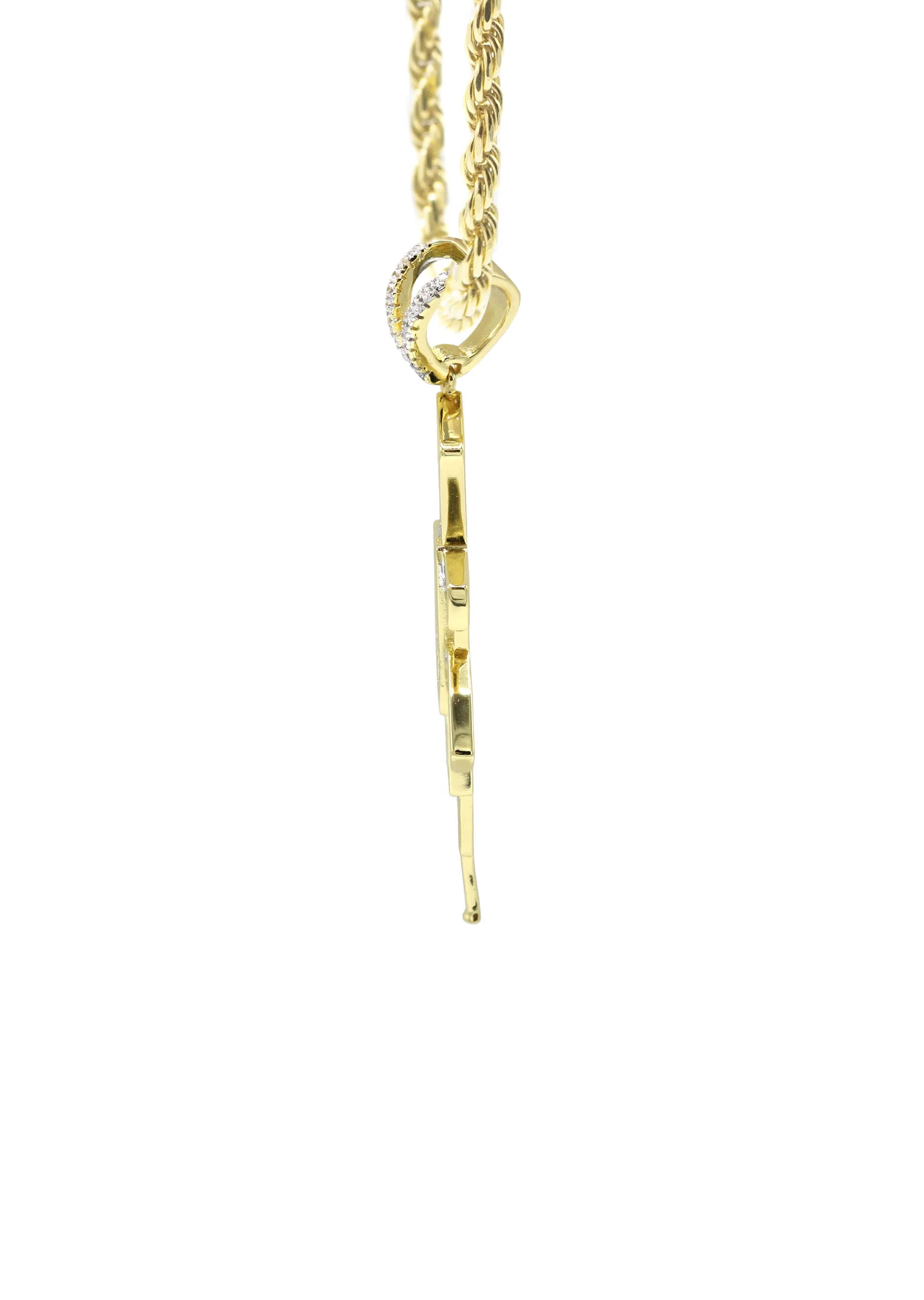 Silver Necklace - Gold Gun Necklace | 14 Grams - Image 4