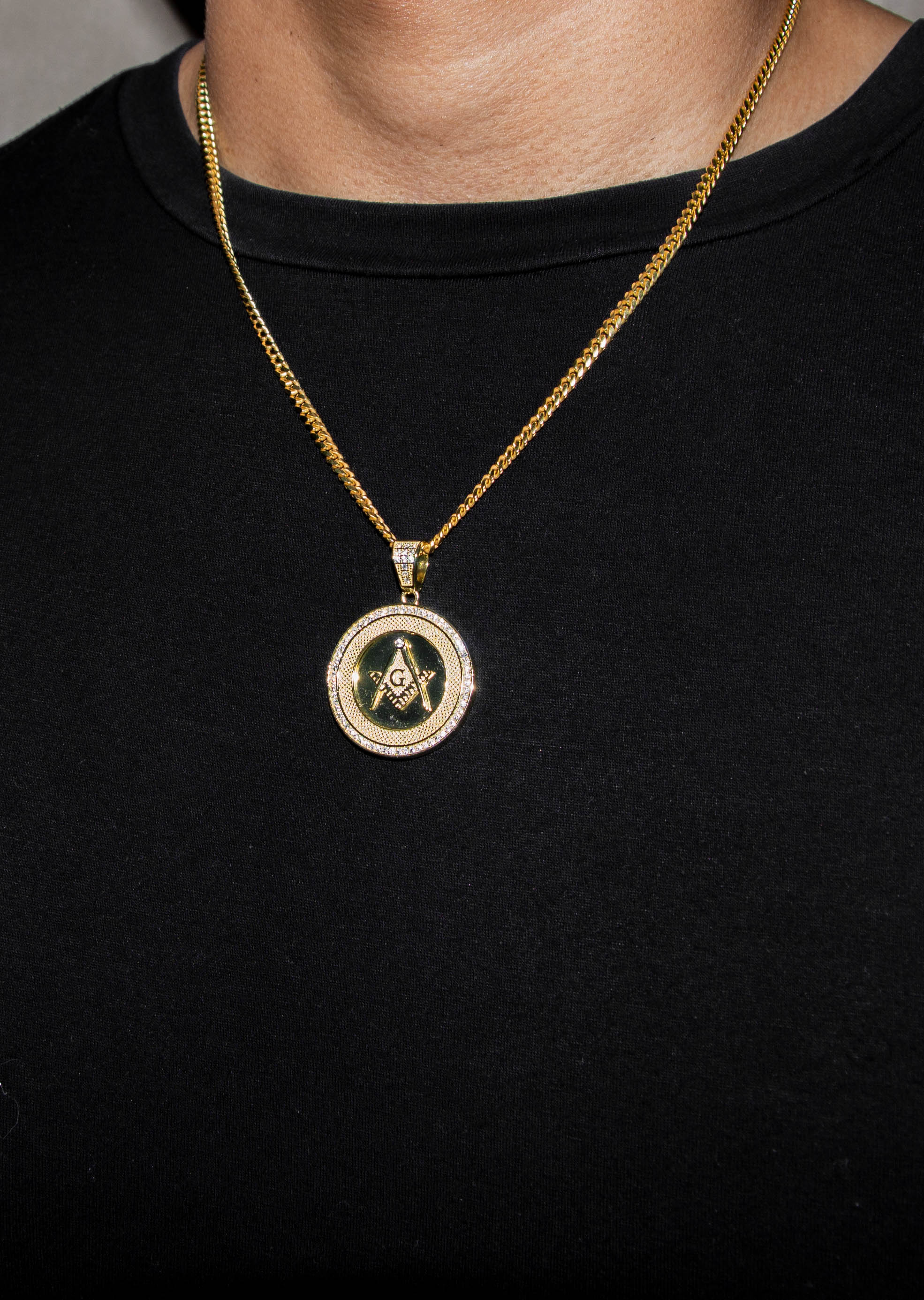 Silver Necklace - Gold Masonic Sign Necklace | 26.4 Grams - Image 5