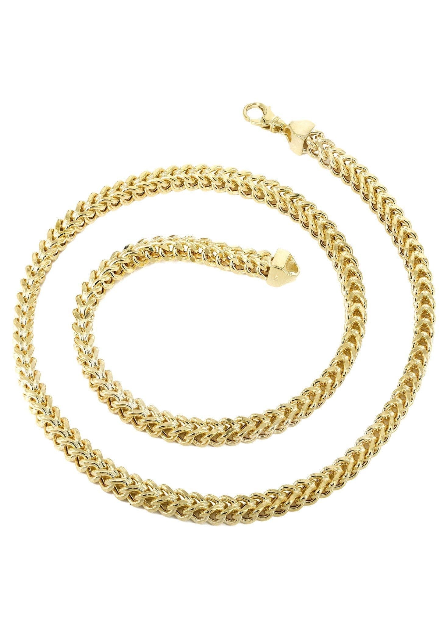 Gold Chain - Womens 10K/14K Yellow Semi Solid Franco Chain - Image 2