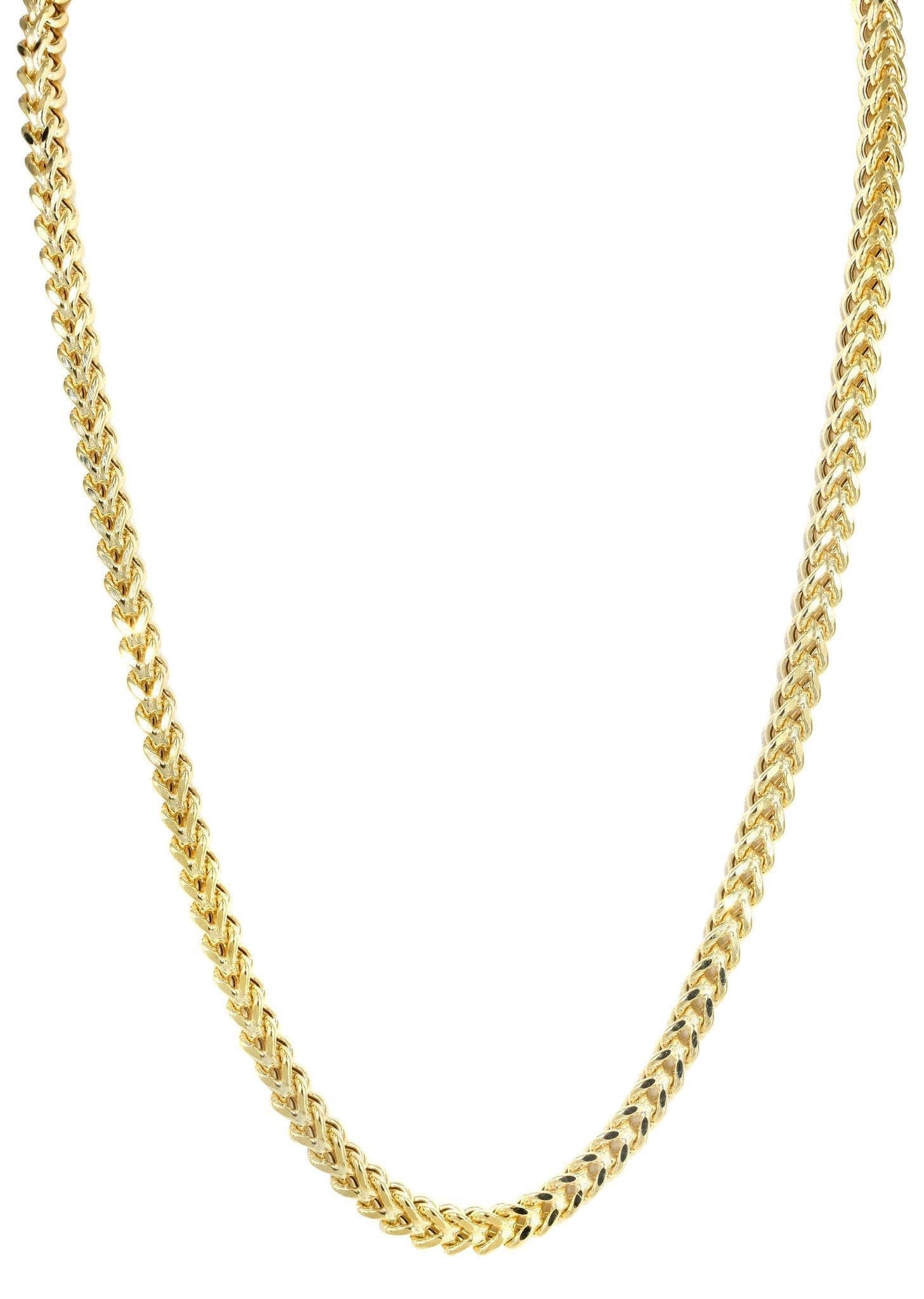 Gold Chain - Womens 10K/14K Yellow Semi Solid Franco Chain - Image 3