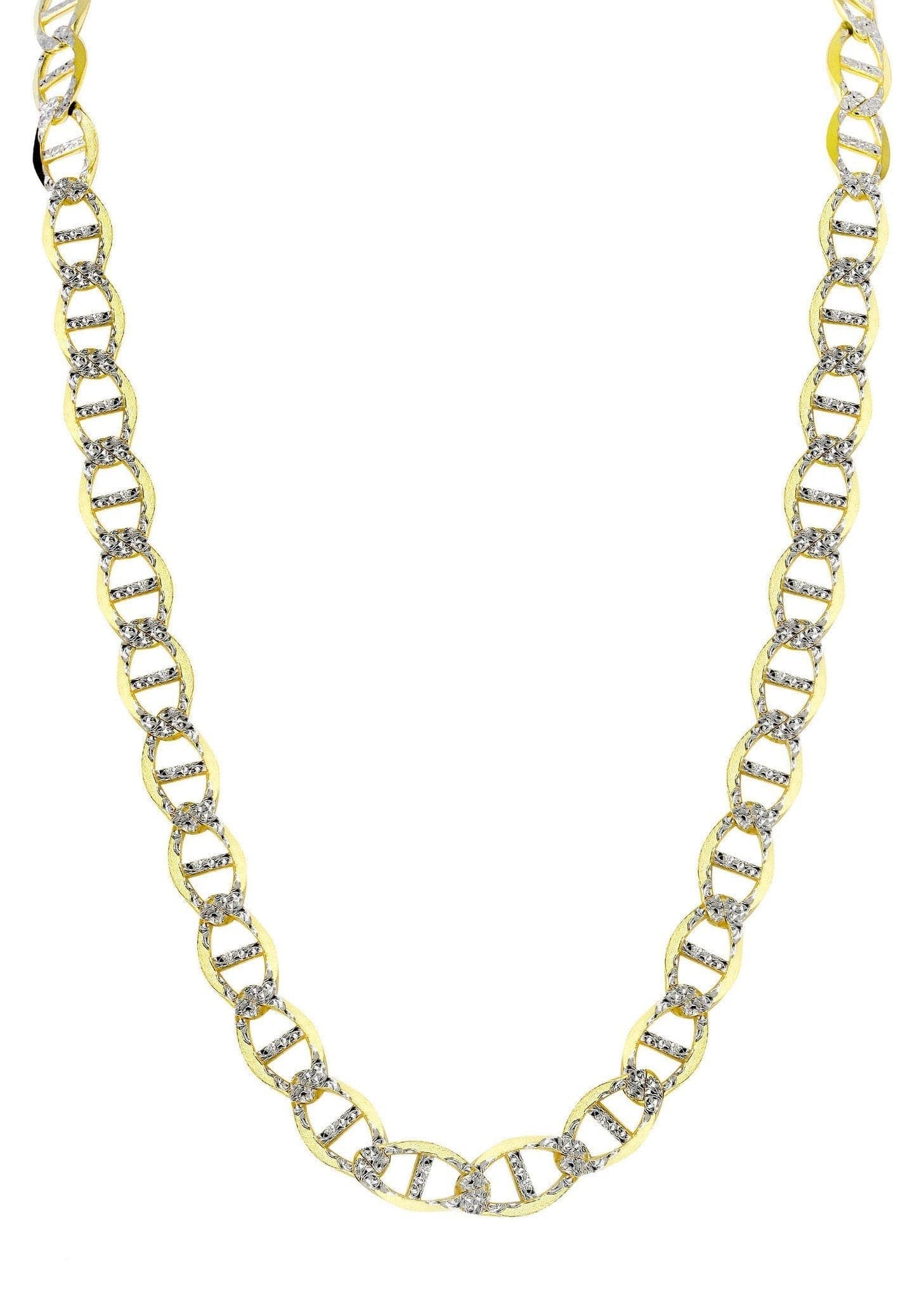 Gold Chain - Womens Diamond Cut Mariner Chain 10K/14K Gold - Image 3