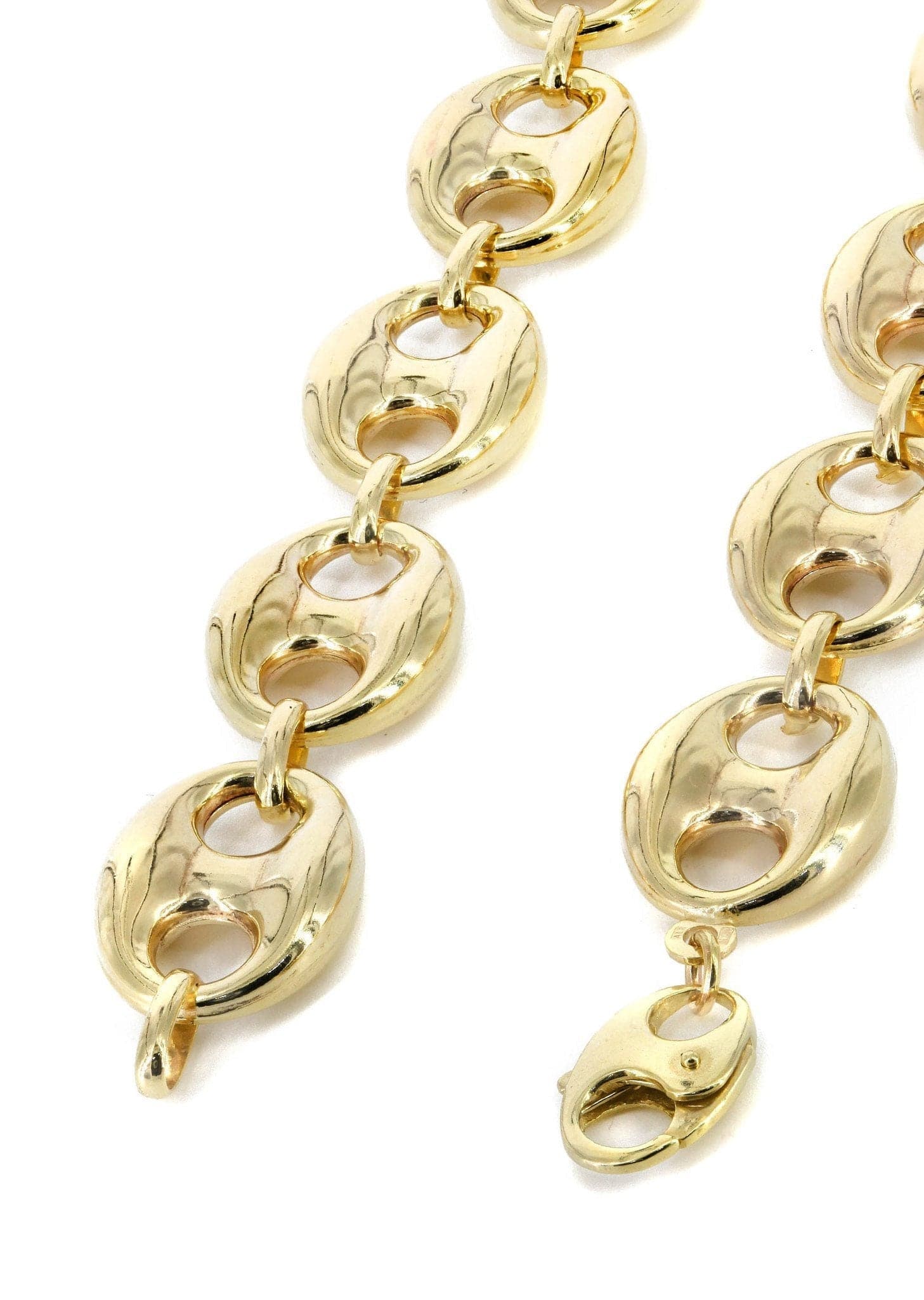 Gold Chain - Womens Semi Solid  Puff Chain 10K/14K Gold - Image 4