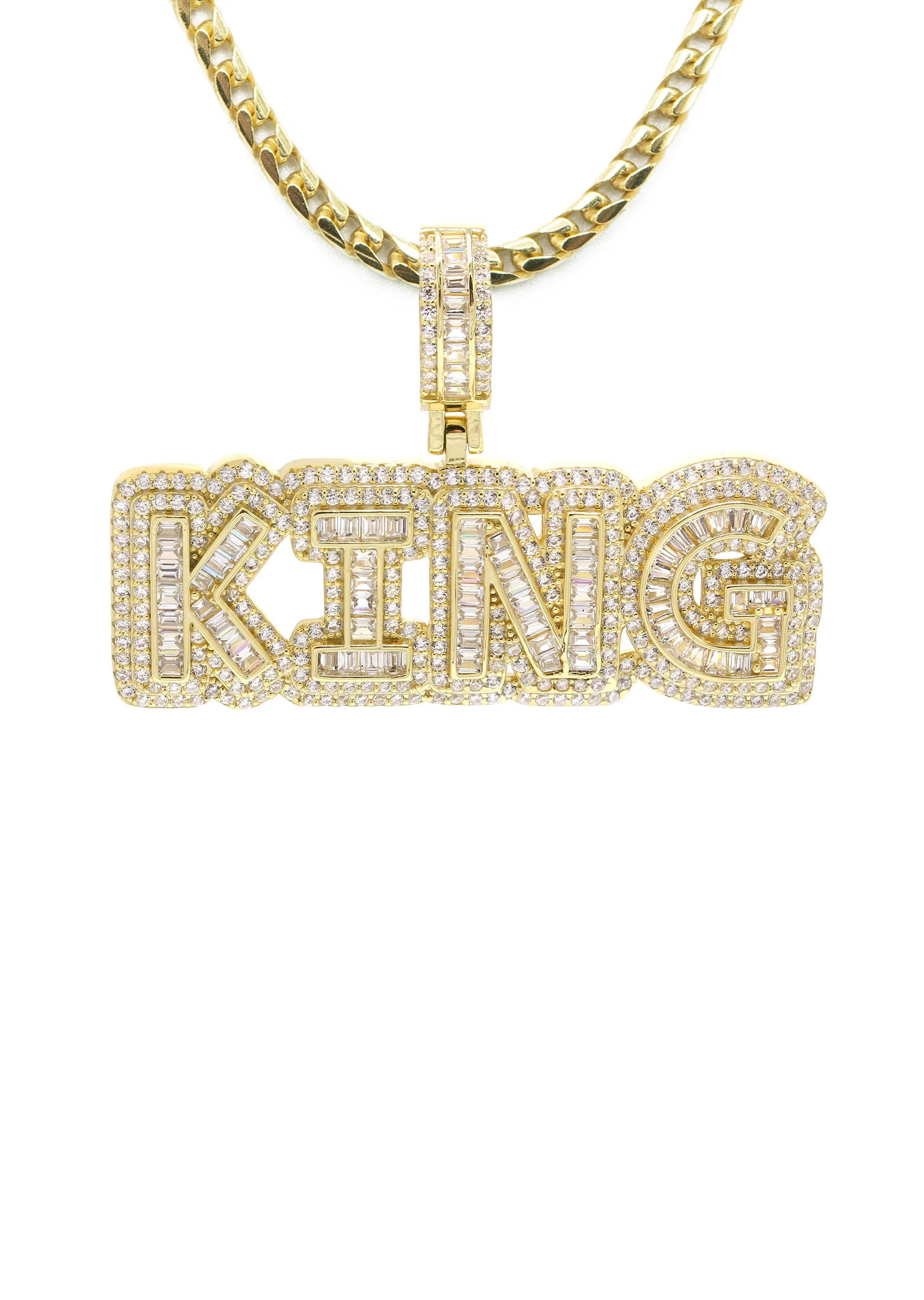 Silver Necklace - Gold KING Necklace | 28.4 Grams - Image 2