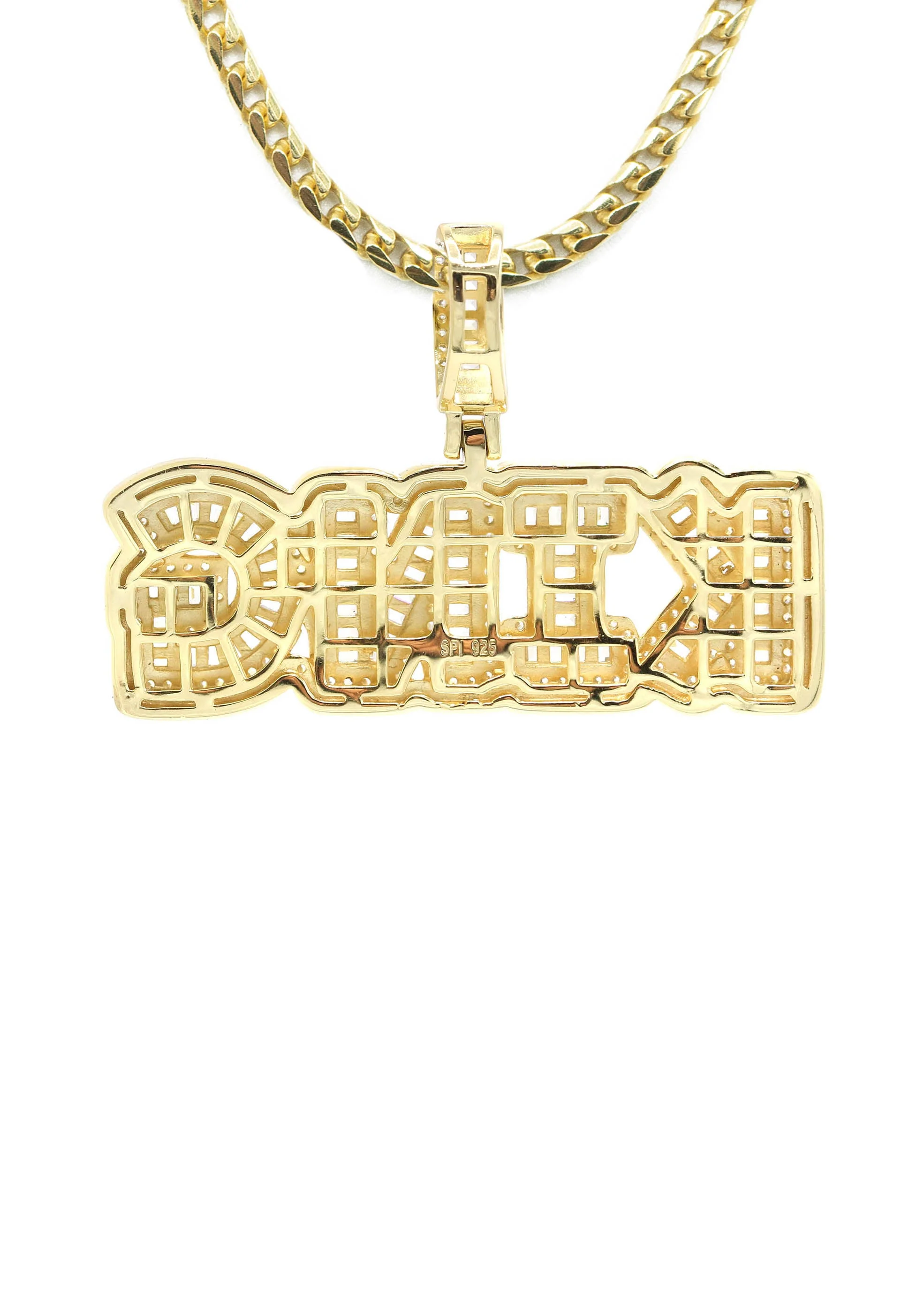 Silver Necklace - Gold KING Necklace | 28.4 Grams - Image 3