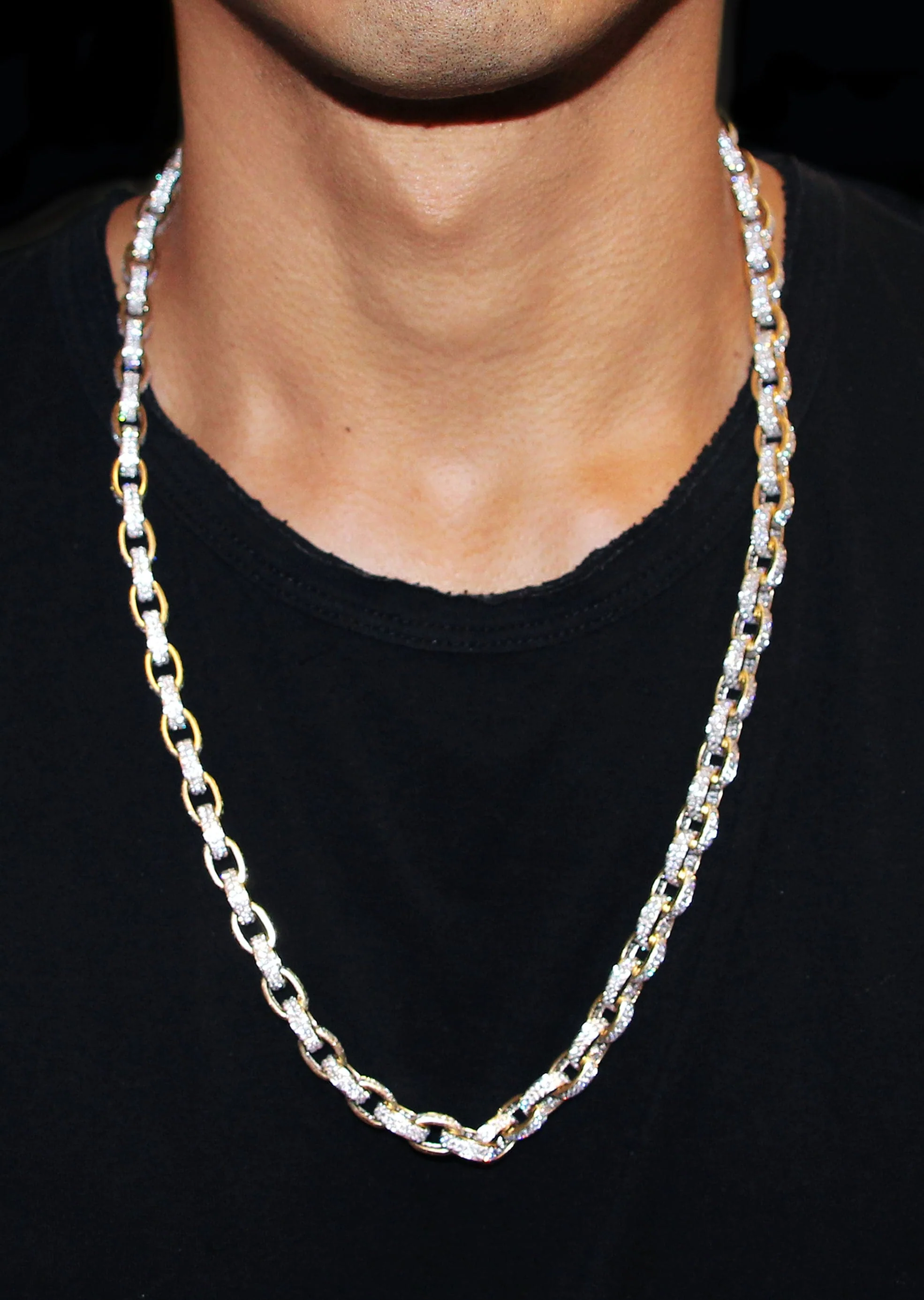 Gold Hermes Diamond Chain - Image 2