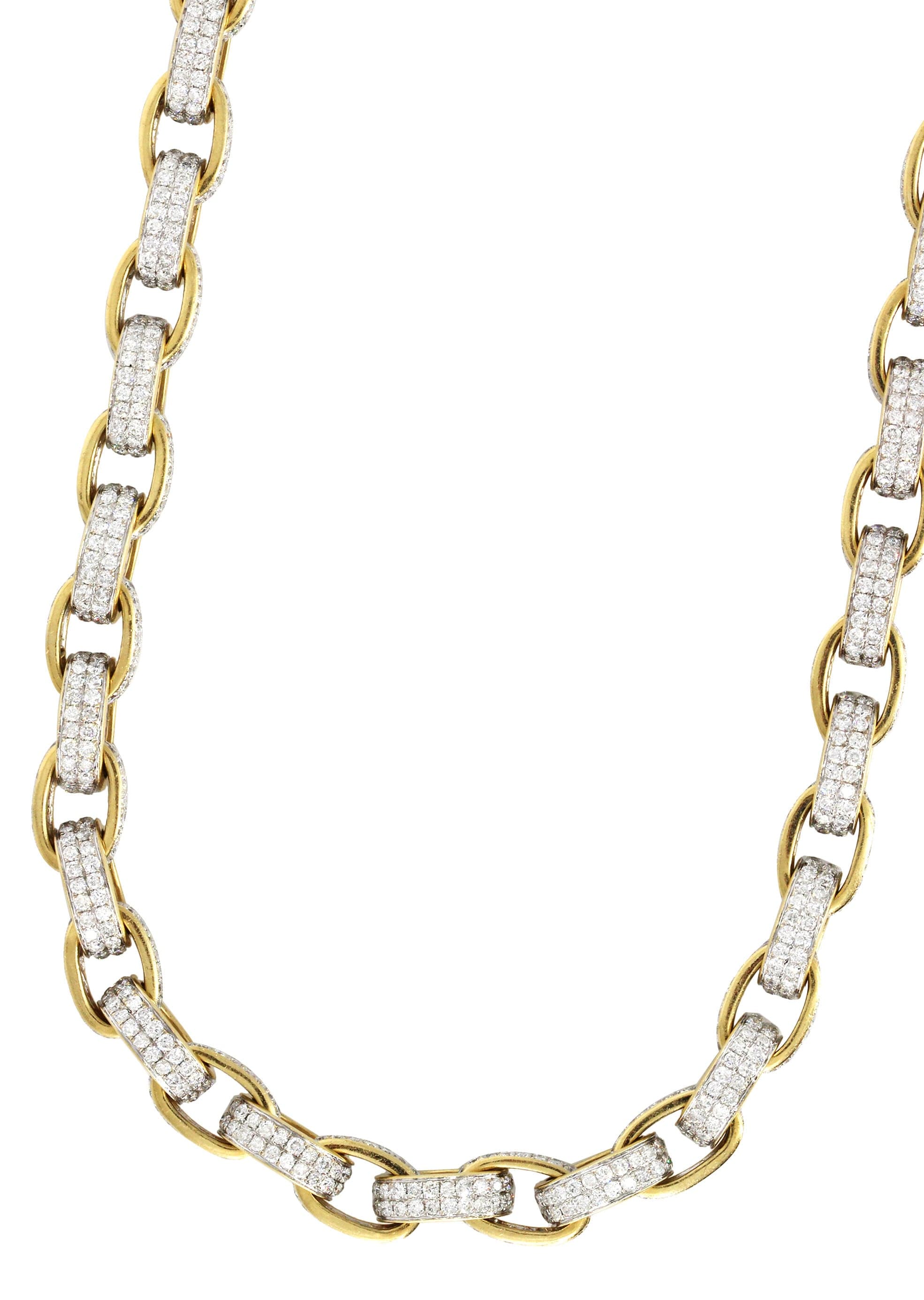Gold Hermes Diamond Chain - Image 3