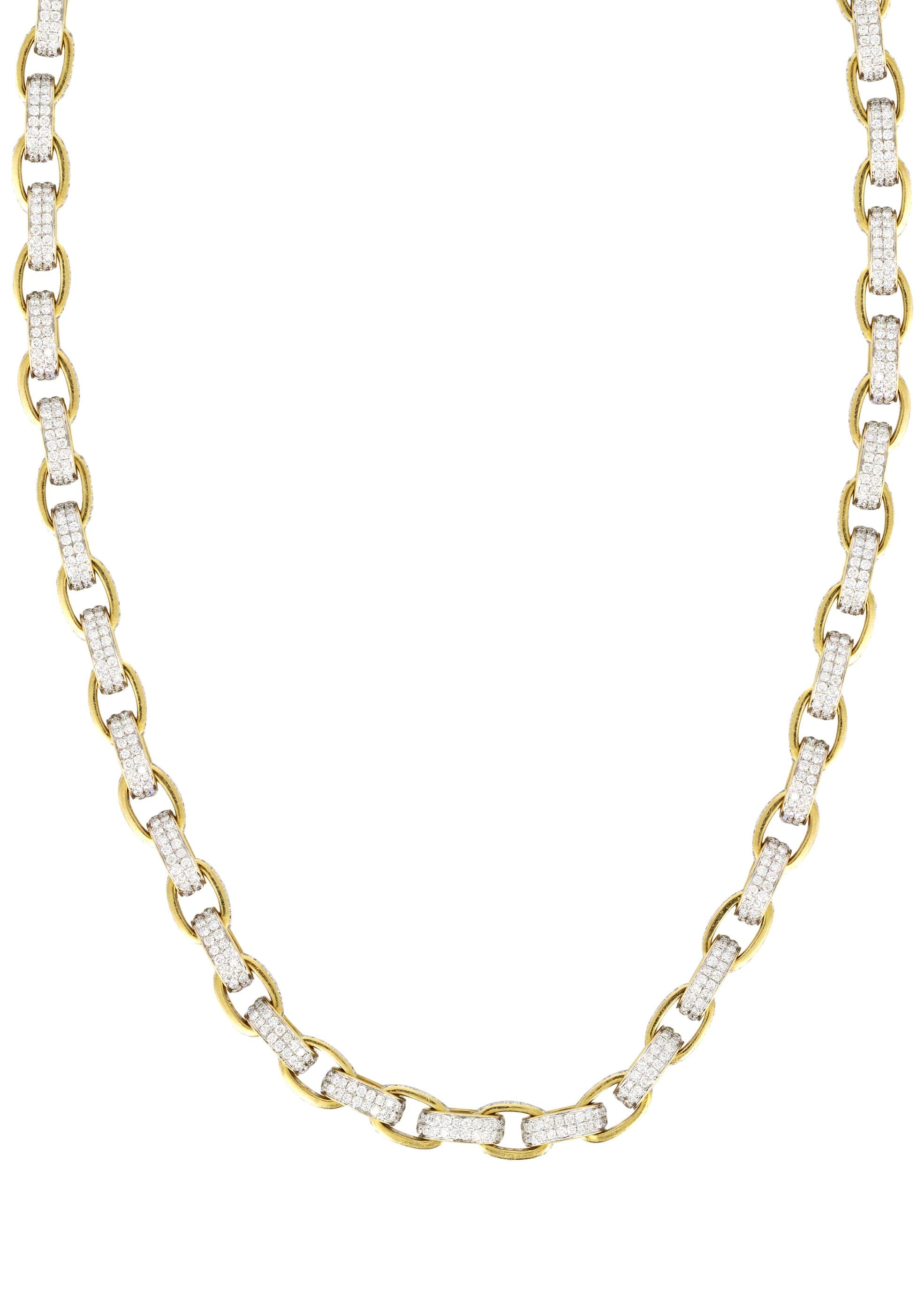 Gold Hermes Diamond Chain - Image 4