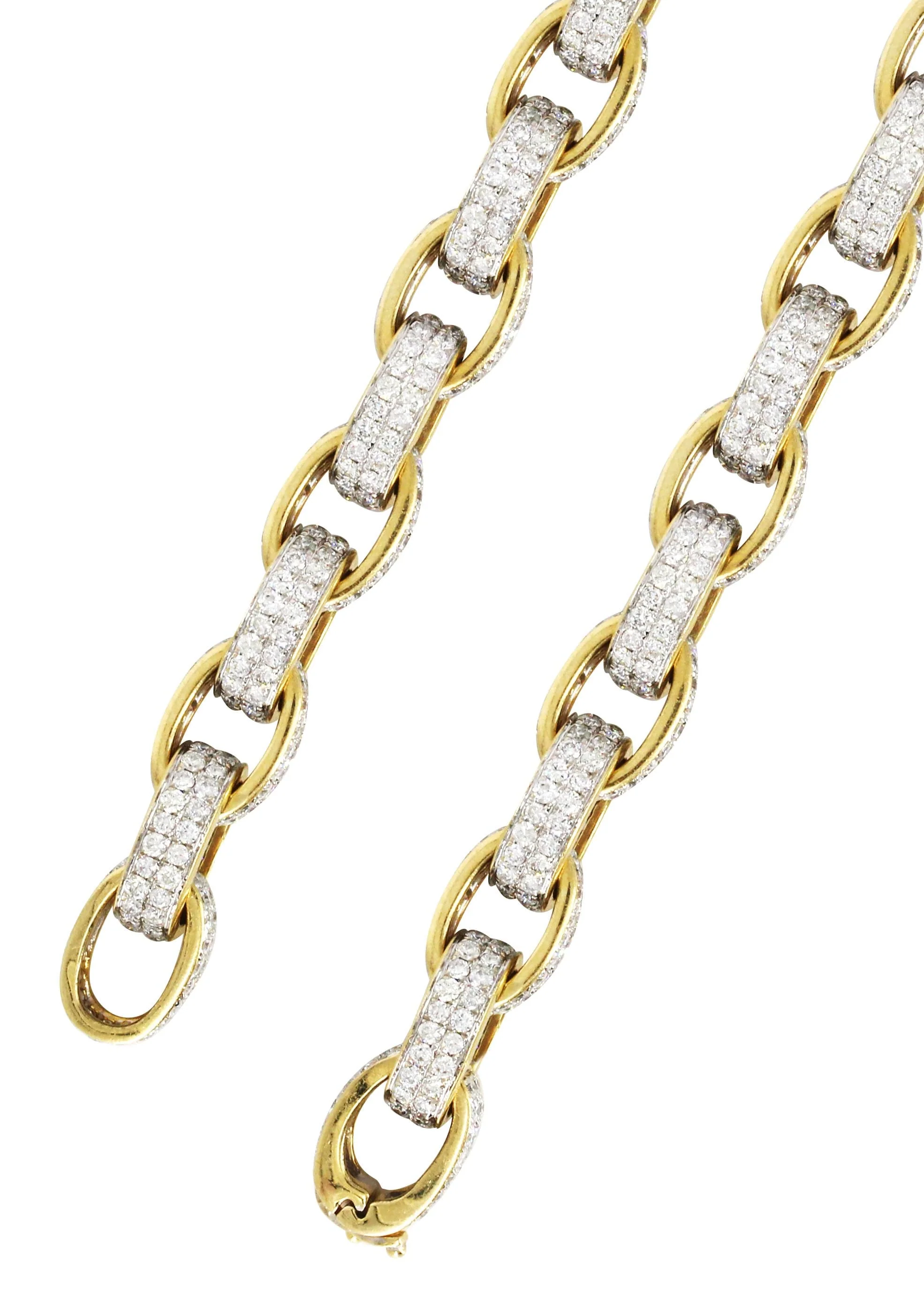 Gold Hermes Diamond Chain - Image 5