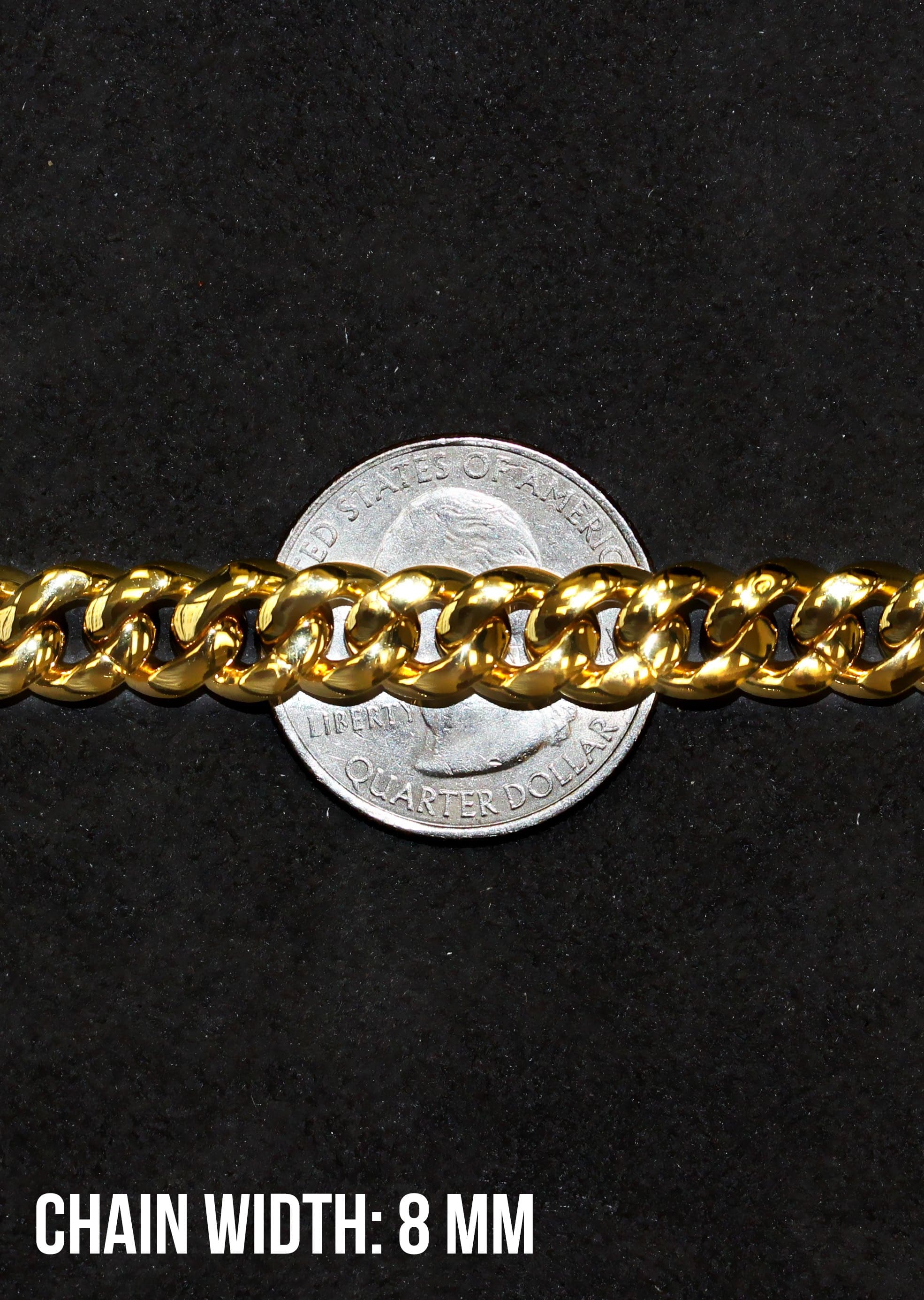 Gold Hermes Diamond Chain - Image 8