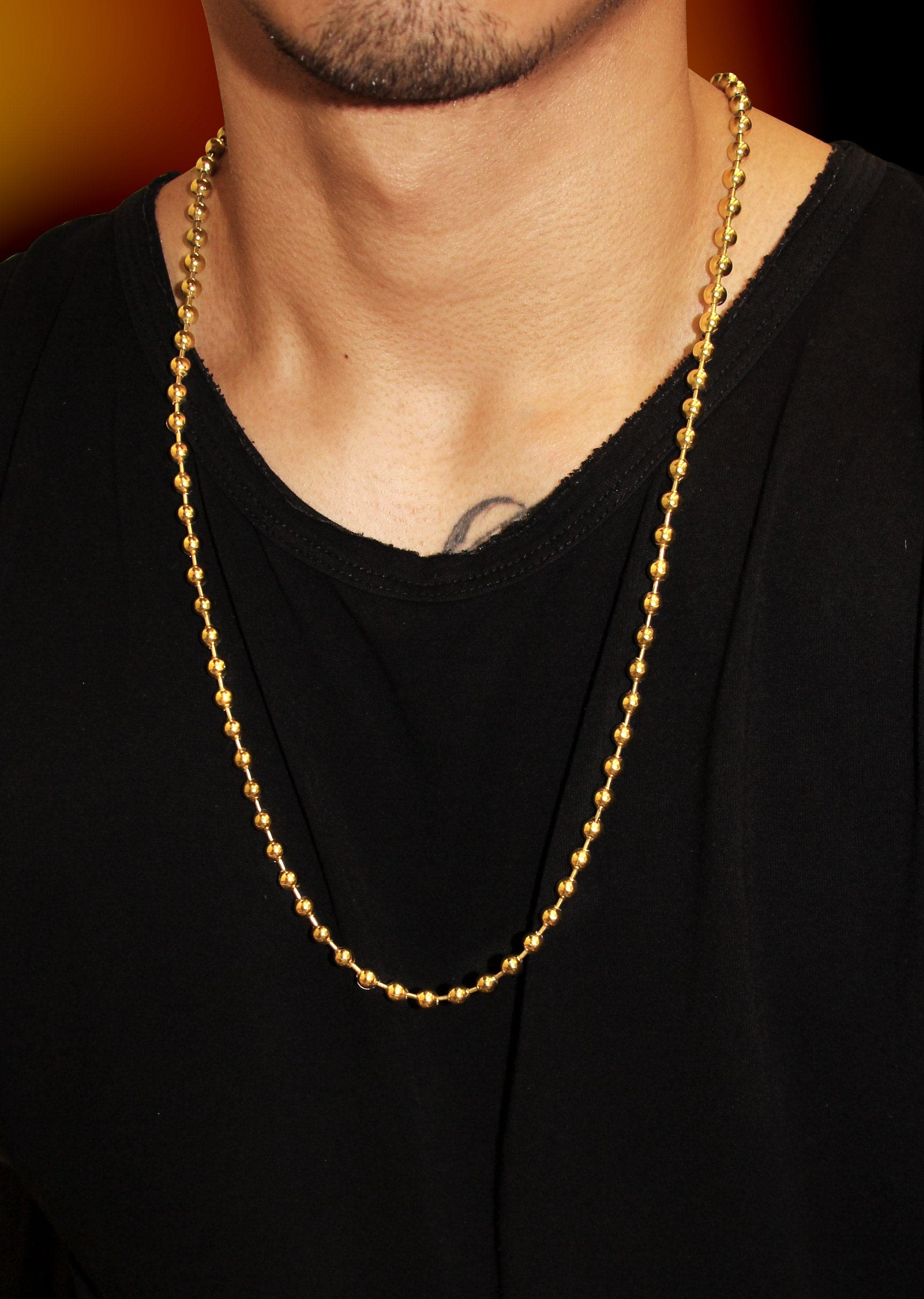 Gold Plated Mens Chain Dog Tag - Image 6