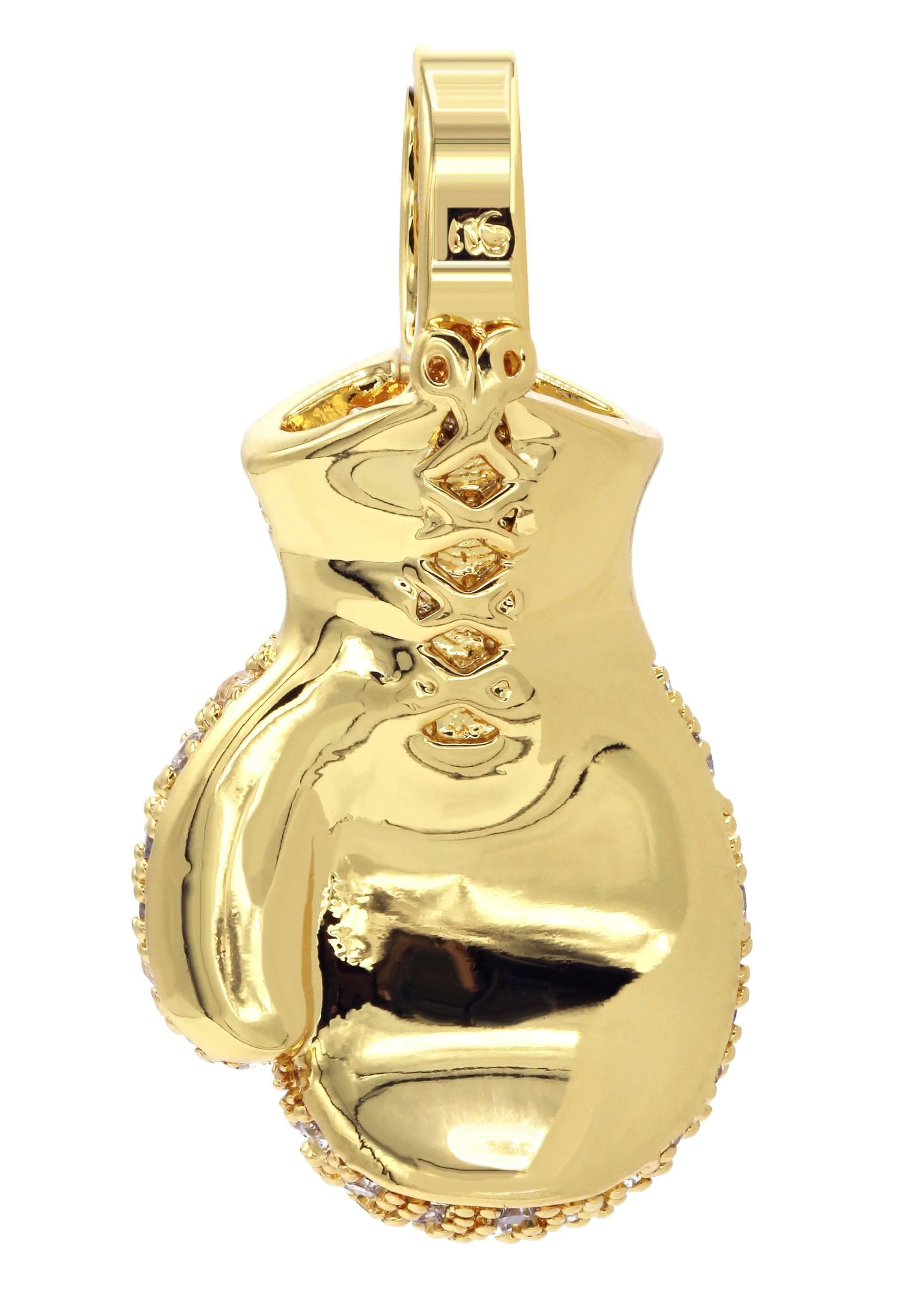 Mens Gold Plated Boxing Glove Pendant | 12.2 Grams - Image 3