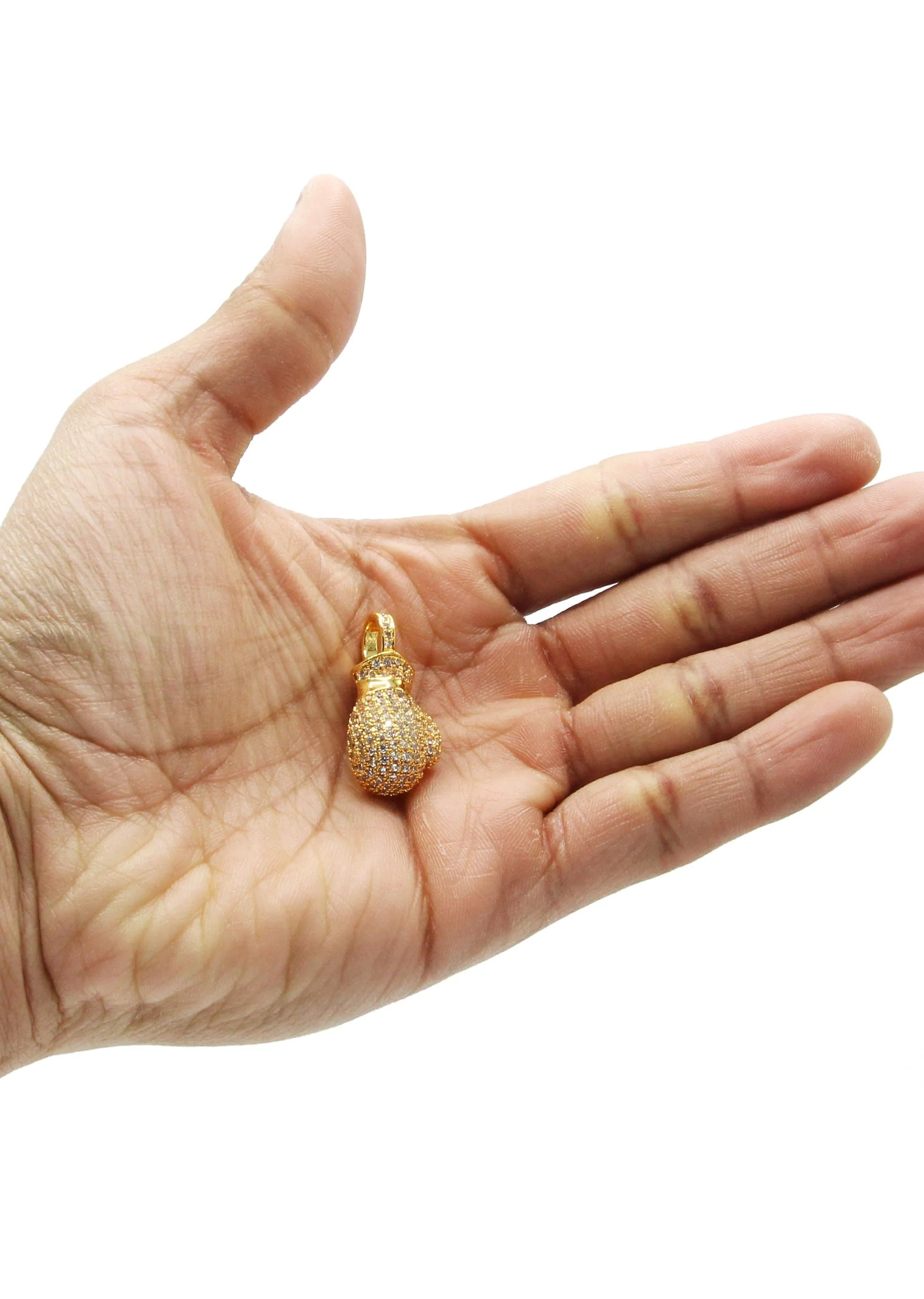 Mens Gold Plated Boxing Glove Pendant | 12.2 Grams - Image 4