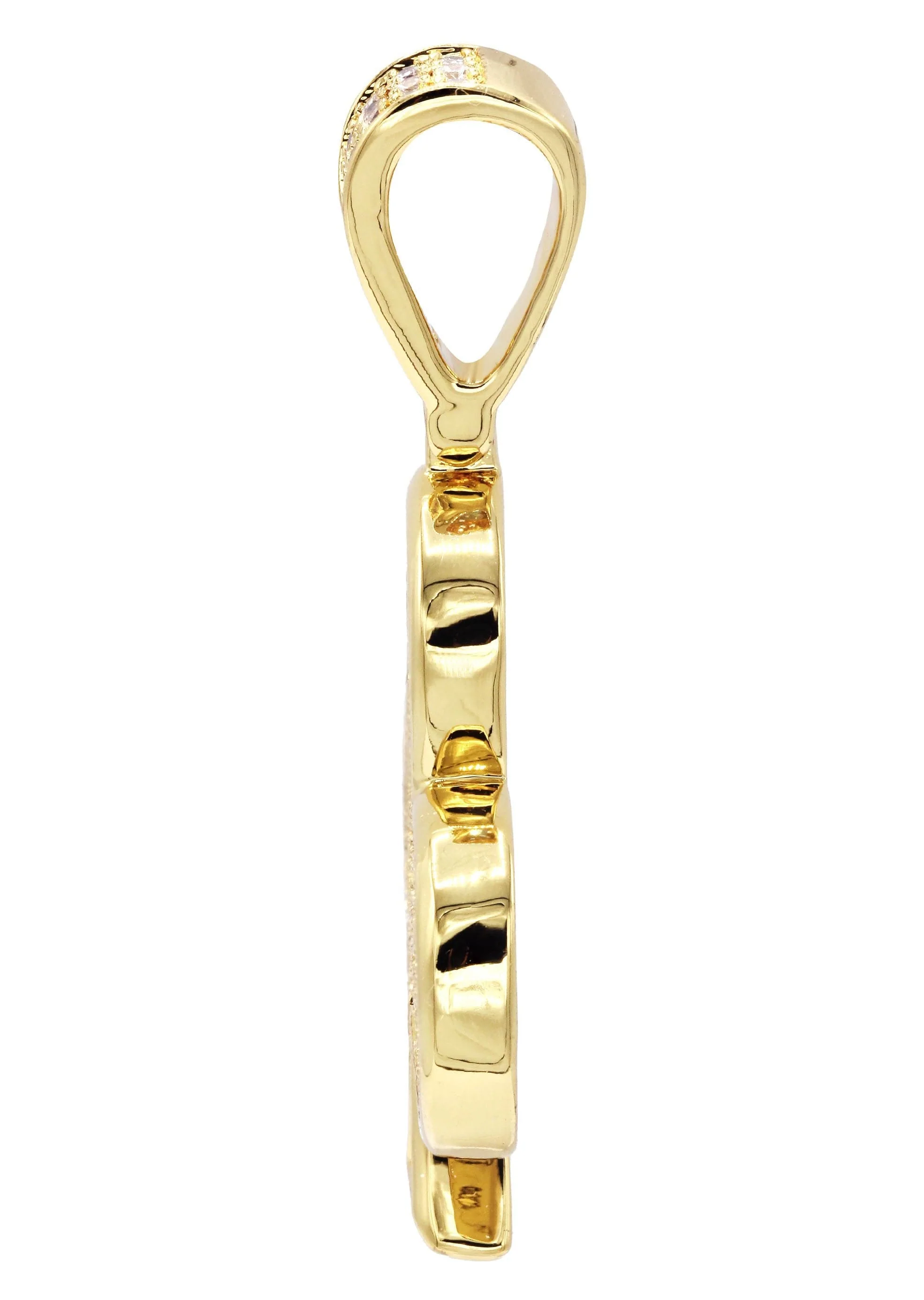 Mens Gold Plated Clover Pendant | 10.8 Grams - Image 3