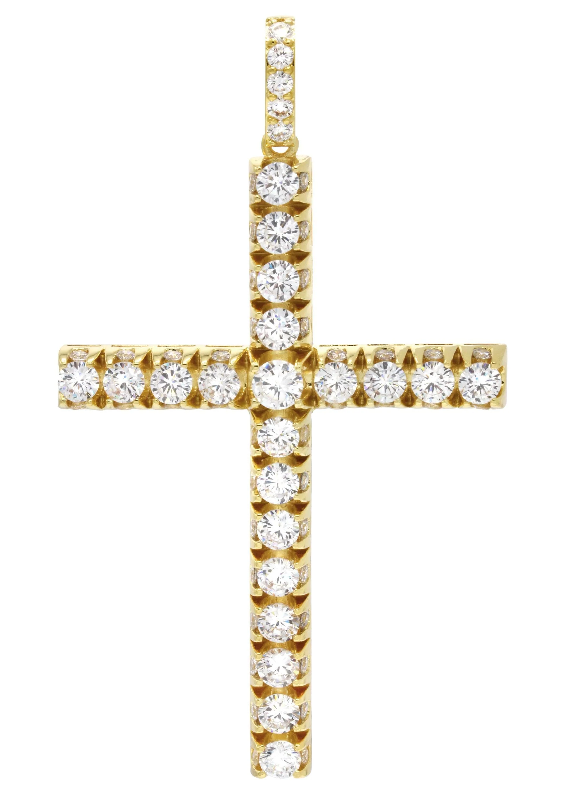 Mens Gold Plated Cross Pendant | 22.5 Grams