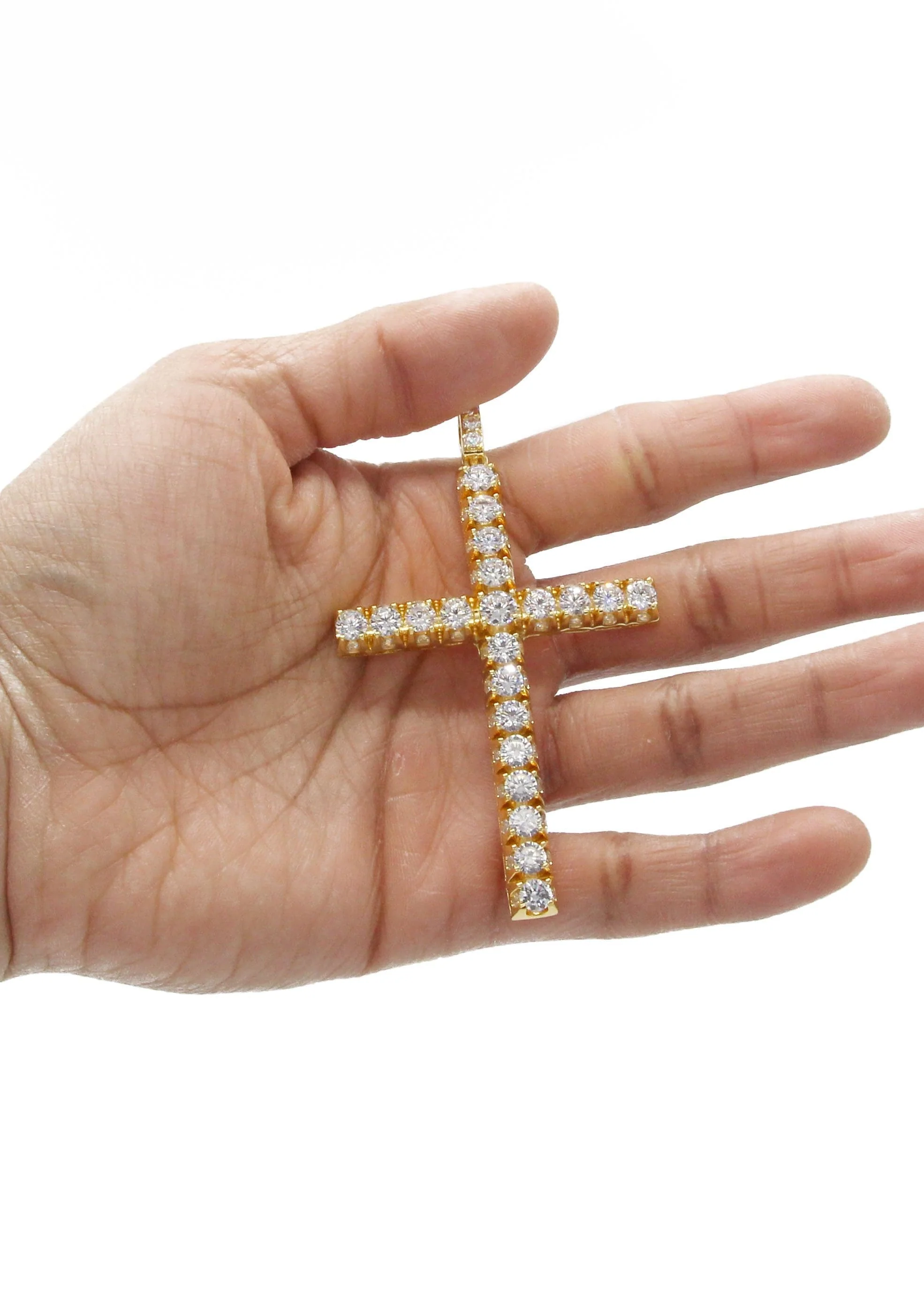 Mens Gold Plated Cross Pendant | 22.5 Grams - Image 4