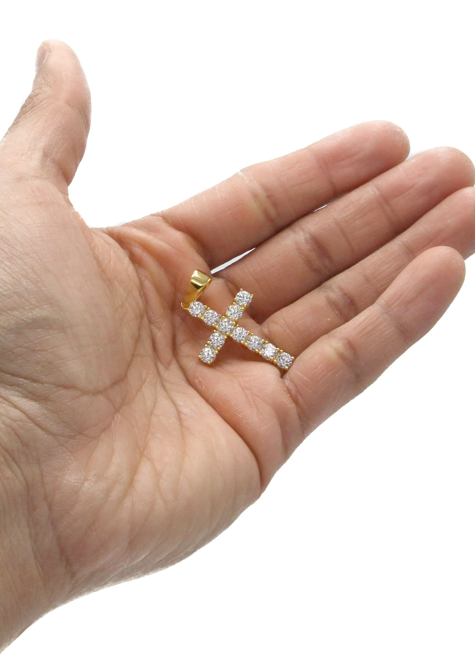 Mens Gold Plated Cross Pendant | 4.4 Grams - Image 4