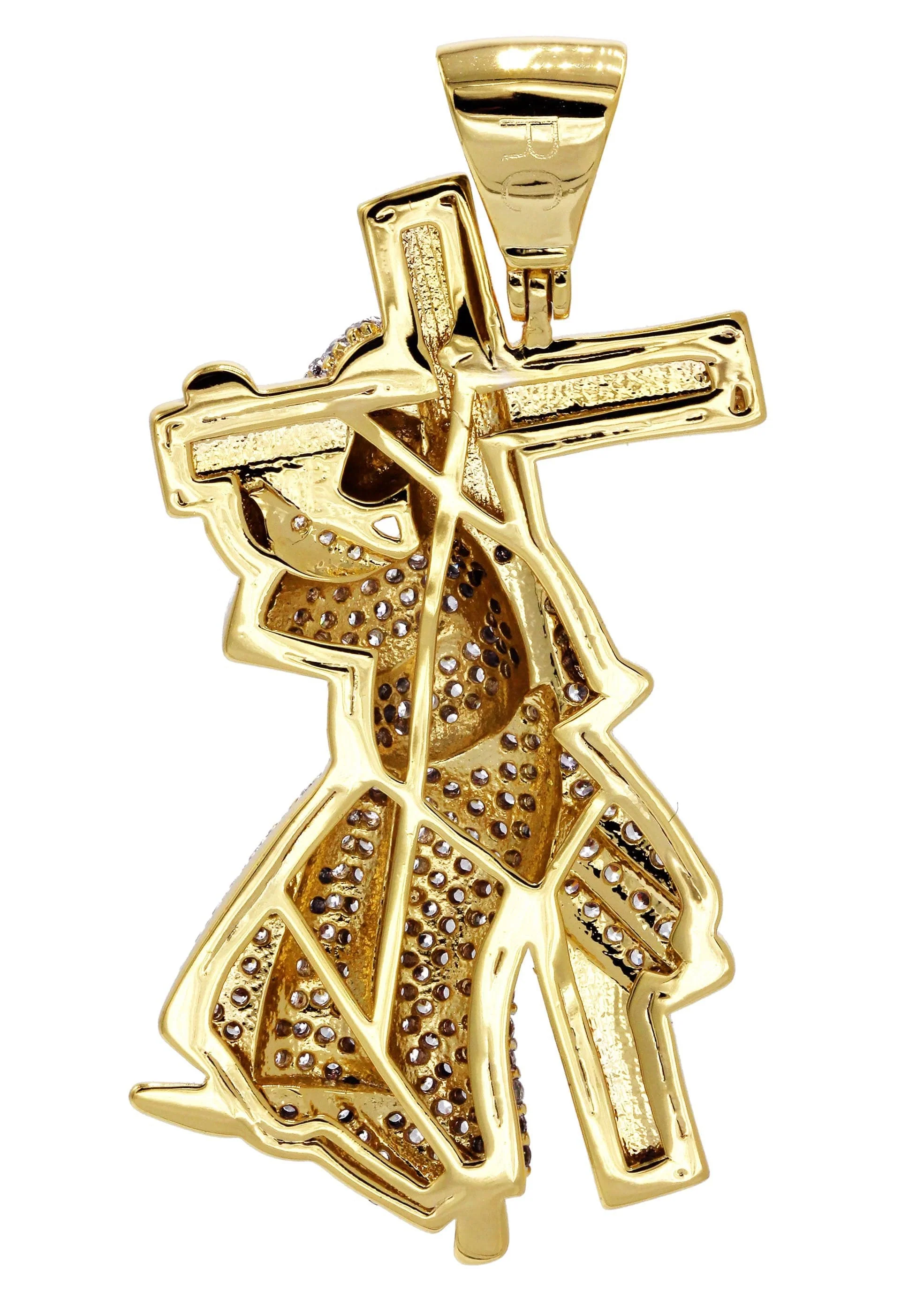Mens Gold Plated Cross Pendant | 6.4 Grams - Image 2