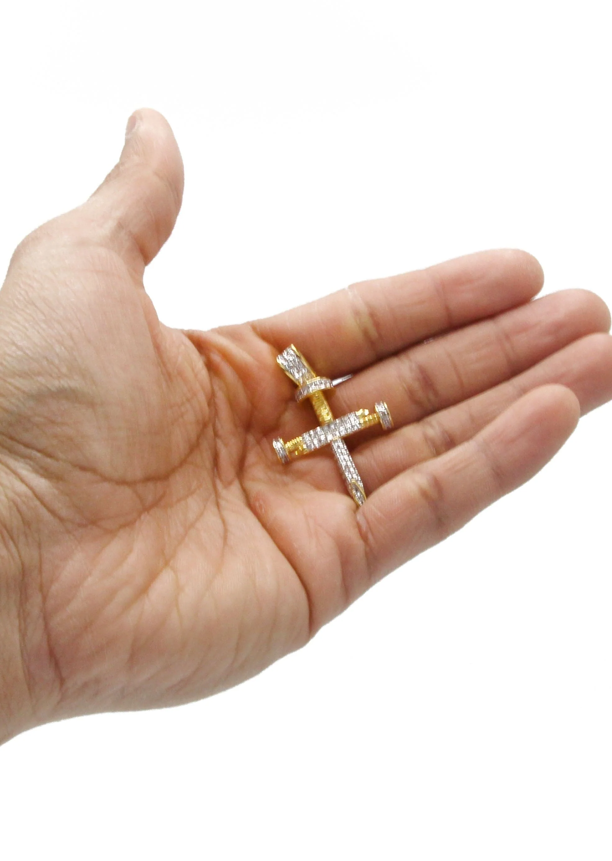 Mens Gold Plated Cross Pendant | 7 Grams - Image 4