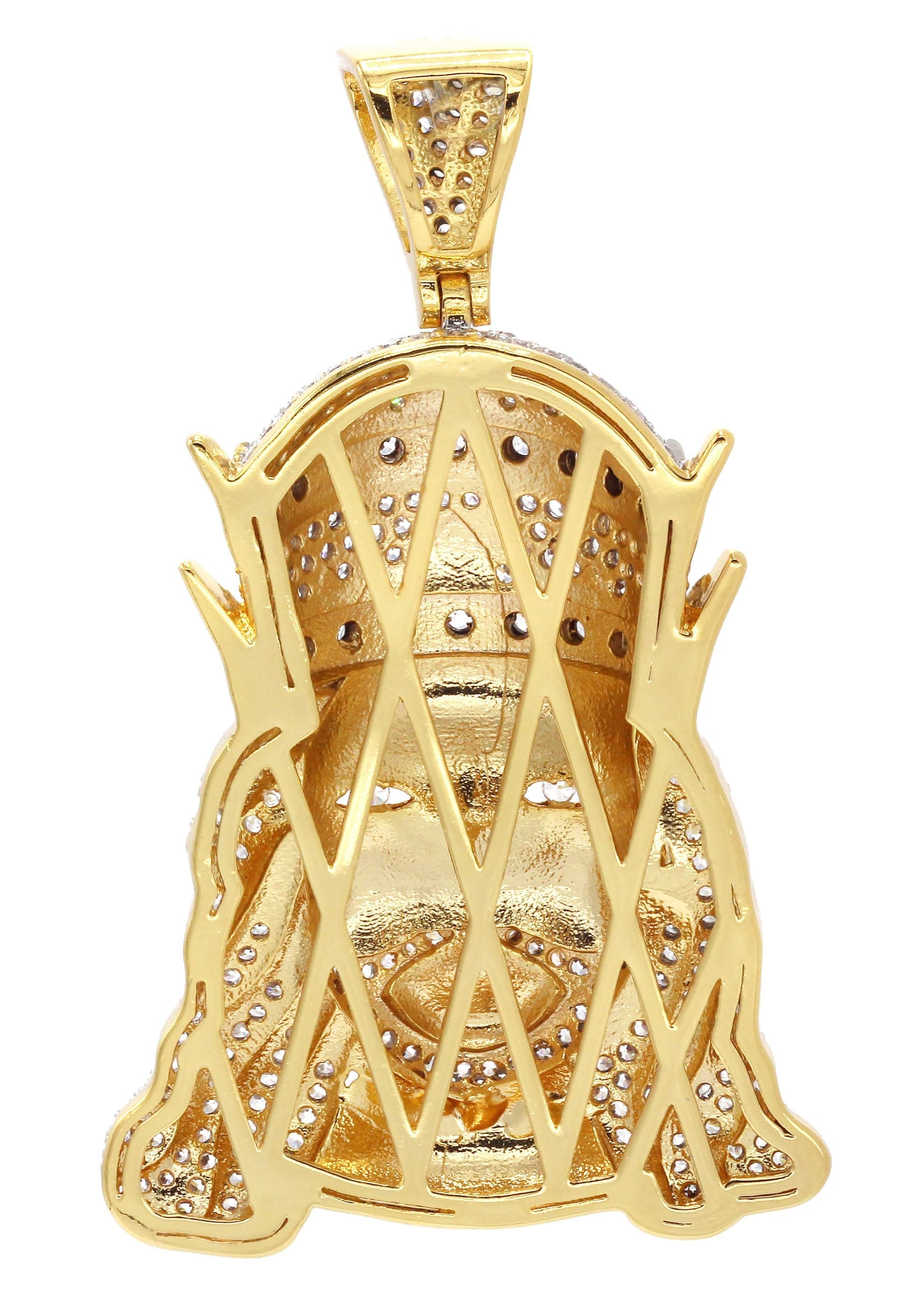 Mens Gold Plated King Pendant | 11.5 Grams - Image 2