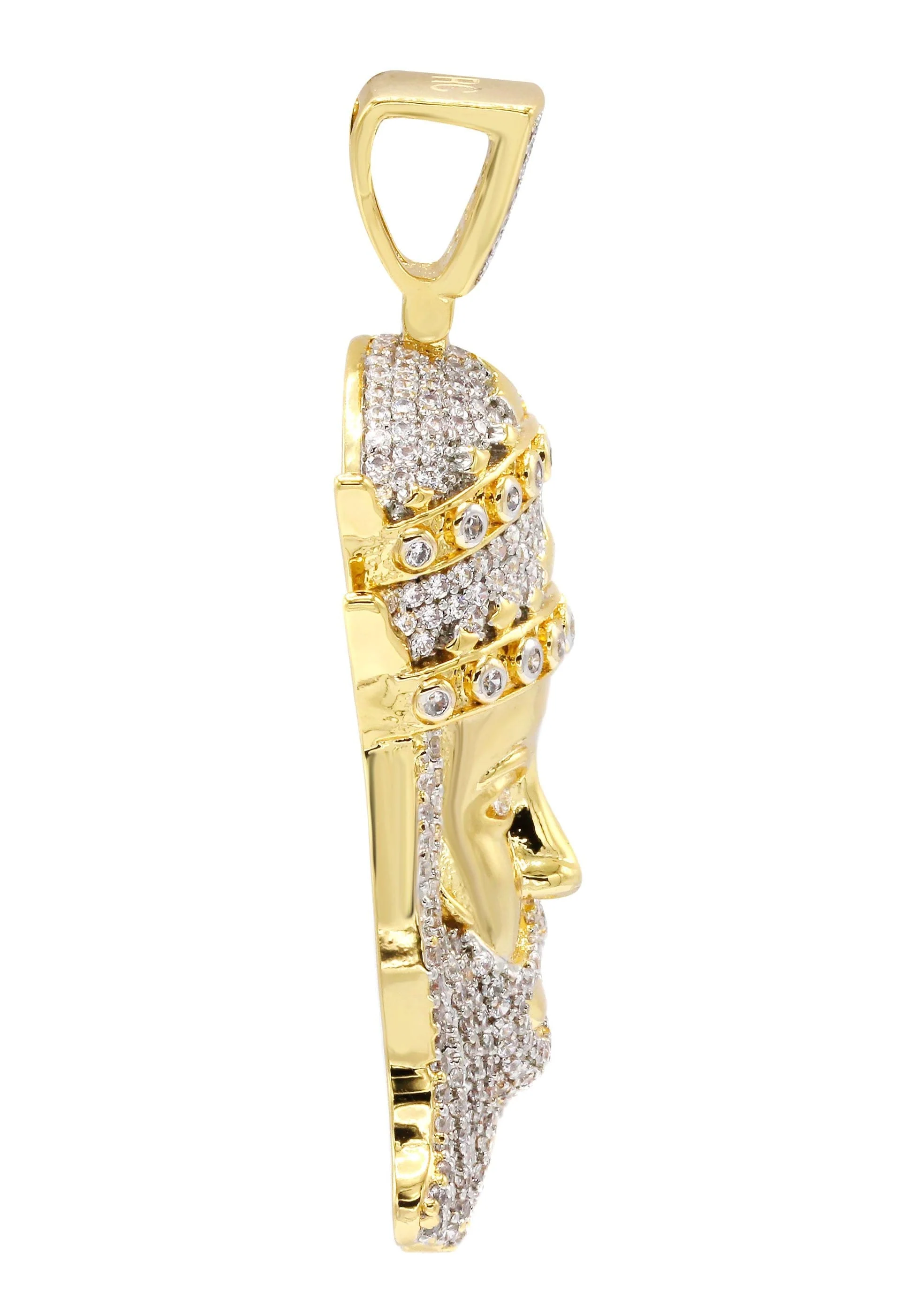 Mens Gold Plated King Pendant | 11.5 Grams - Image 3