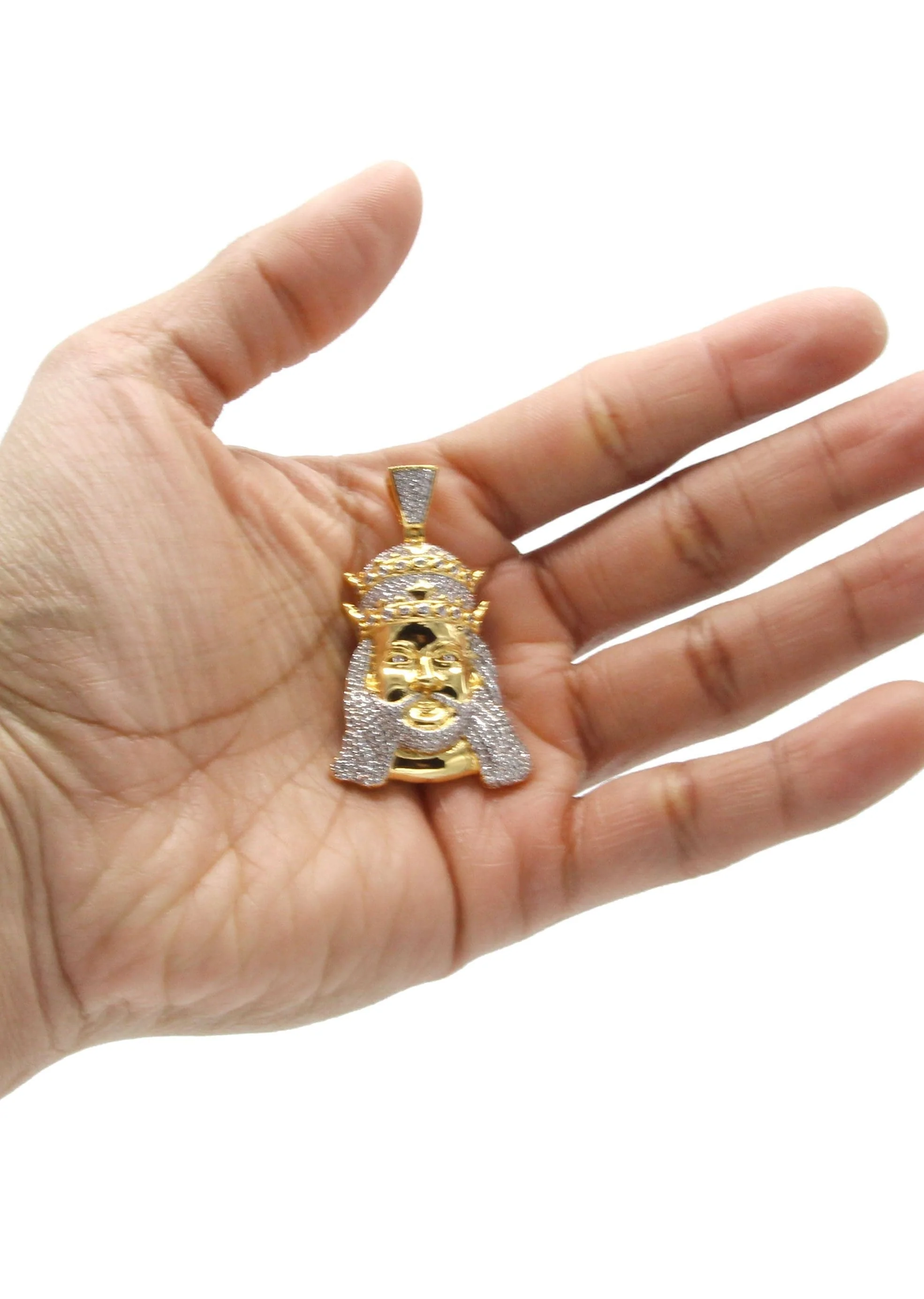 Mens Gold Plated King Pendant | 11.5 Grams - Image 4