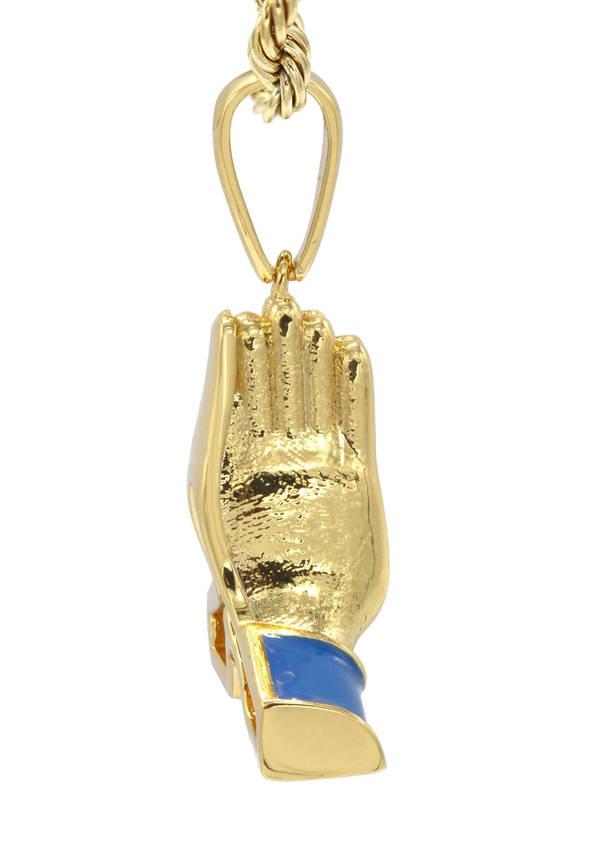 Mens Gold Plated Rope Chain & Emoji Pendant | Appx. 22.2 Grams - Image 4