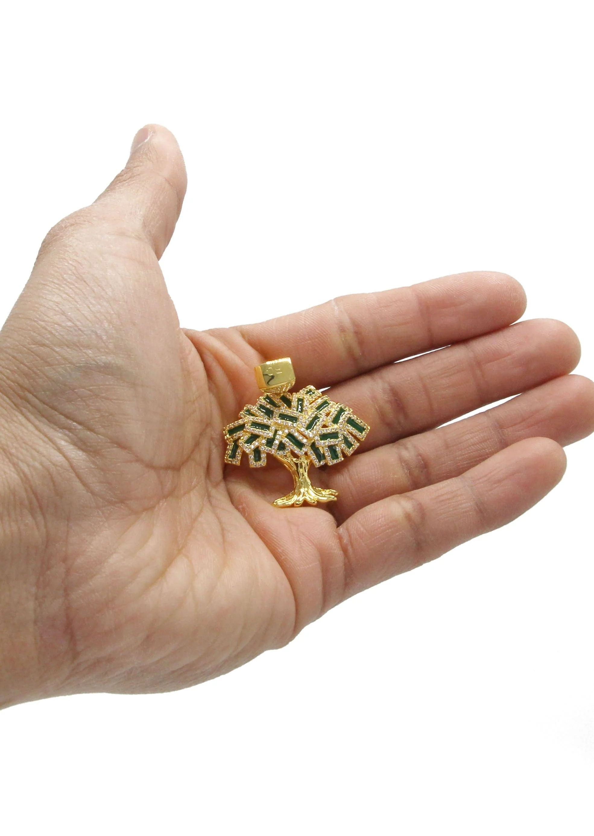 Mens Gold Plated Tree Pendant | 9 Grams - Image 4