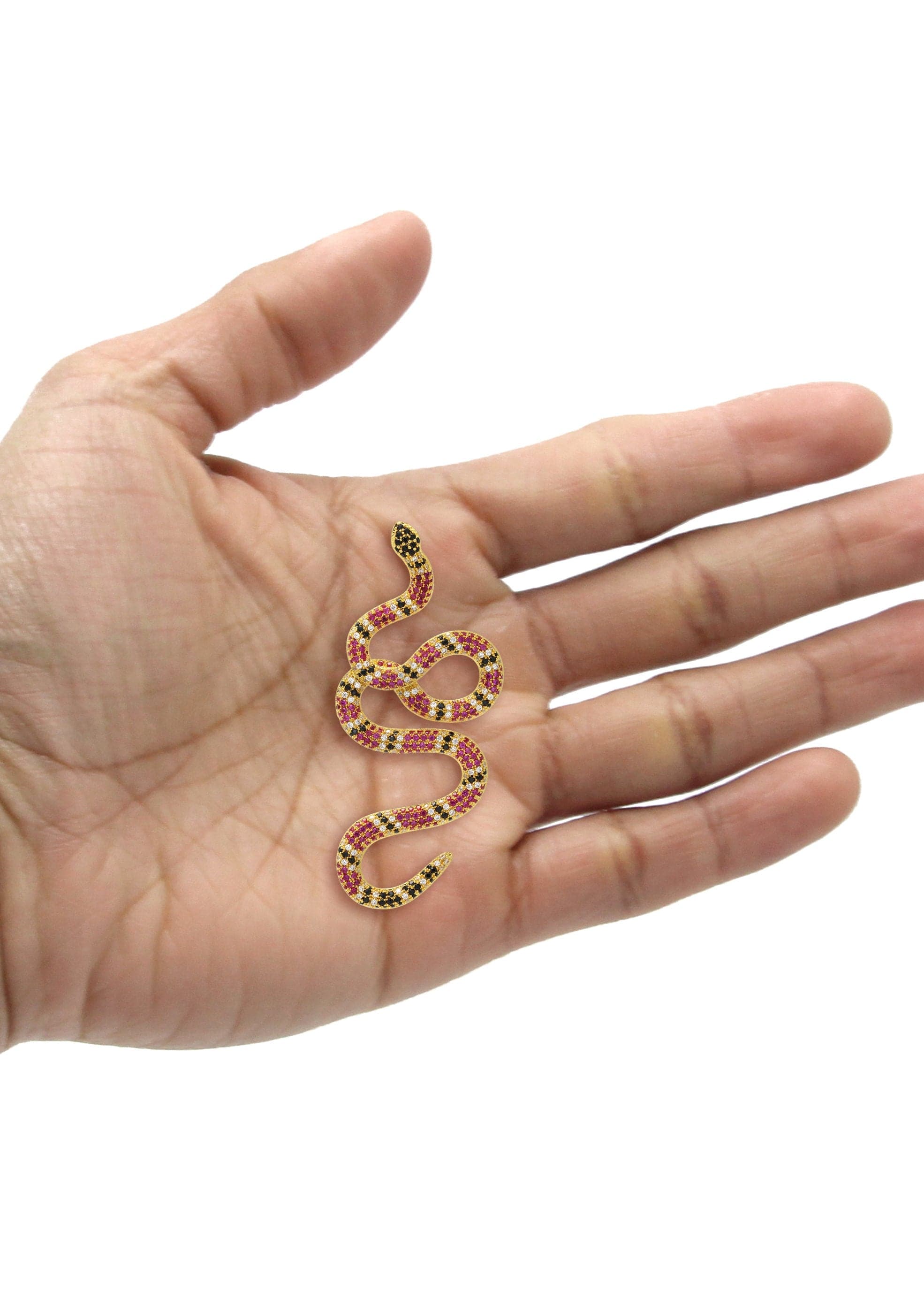 Gold Plated Twisted Snake Pendant | 10 Grams - Image 4