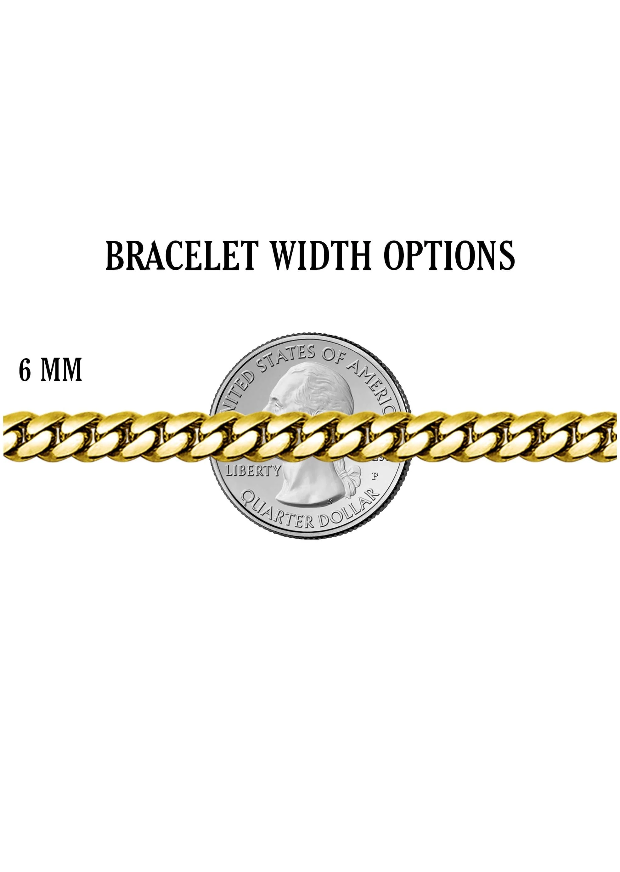 Gold Plated Mens Solid Rope Bracelet - Image 5