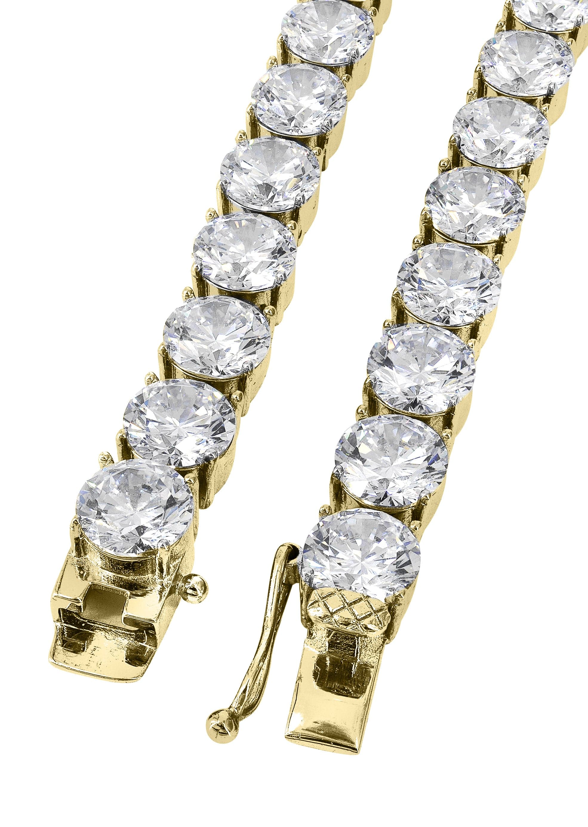 Gold Plated Mens Tennis Chain - Image 3