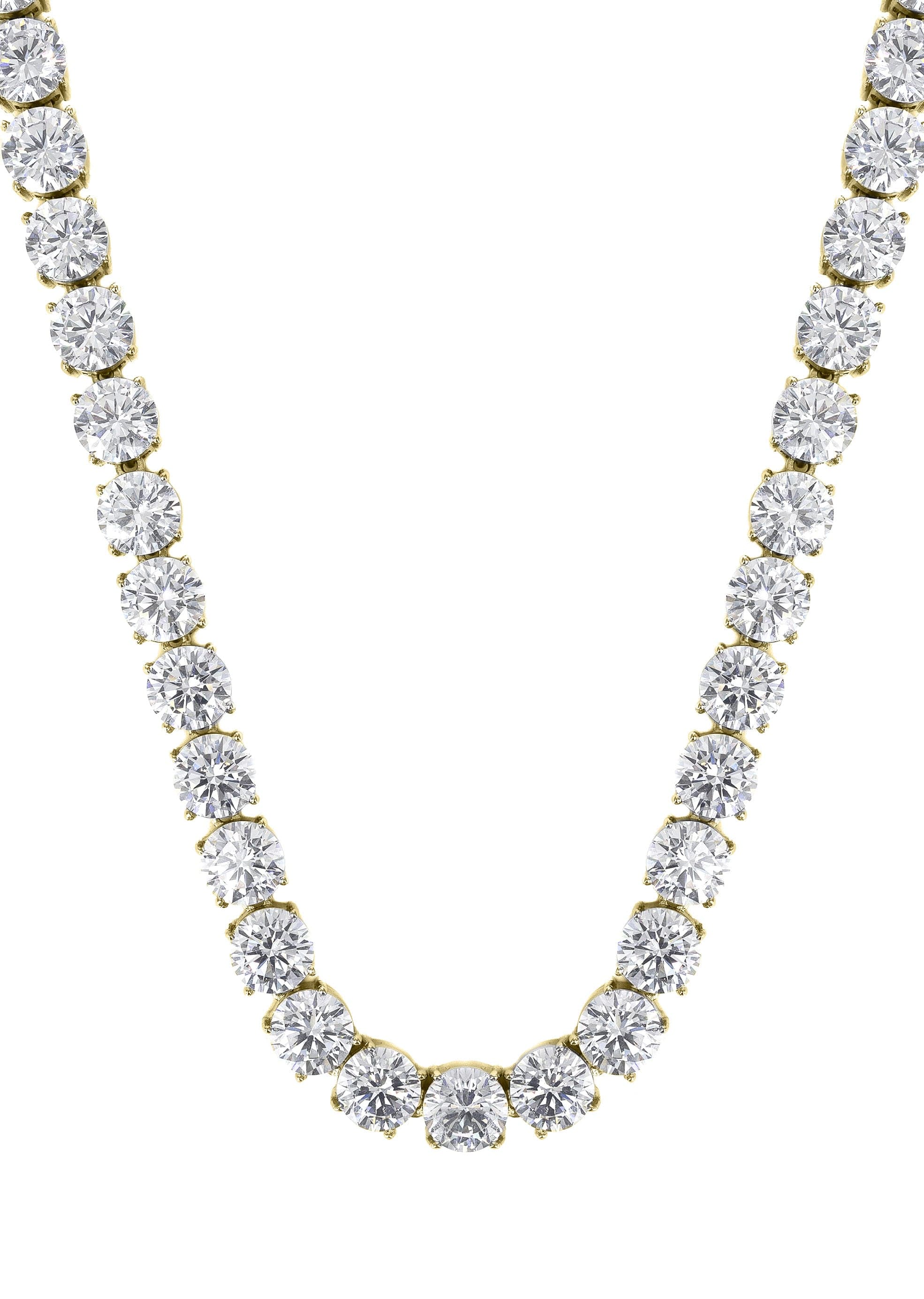 Gold Plated Mens Tennis Chain - Image 4