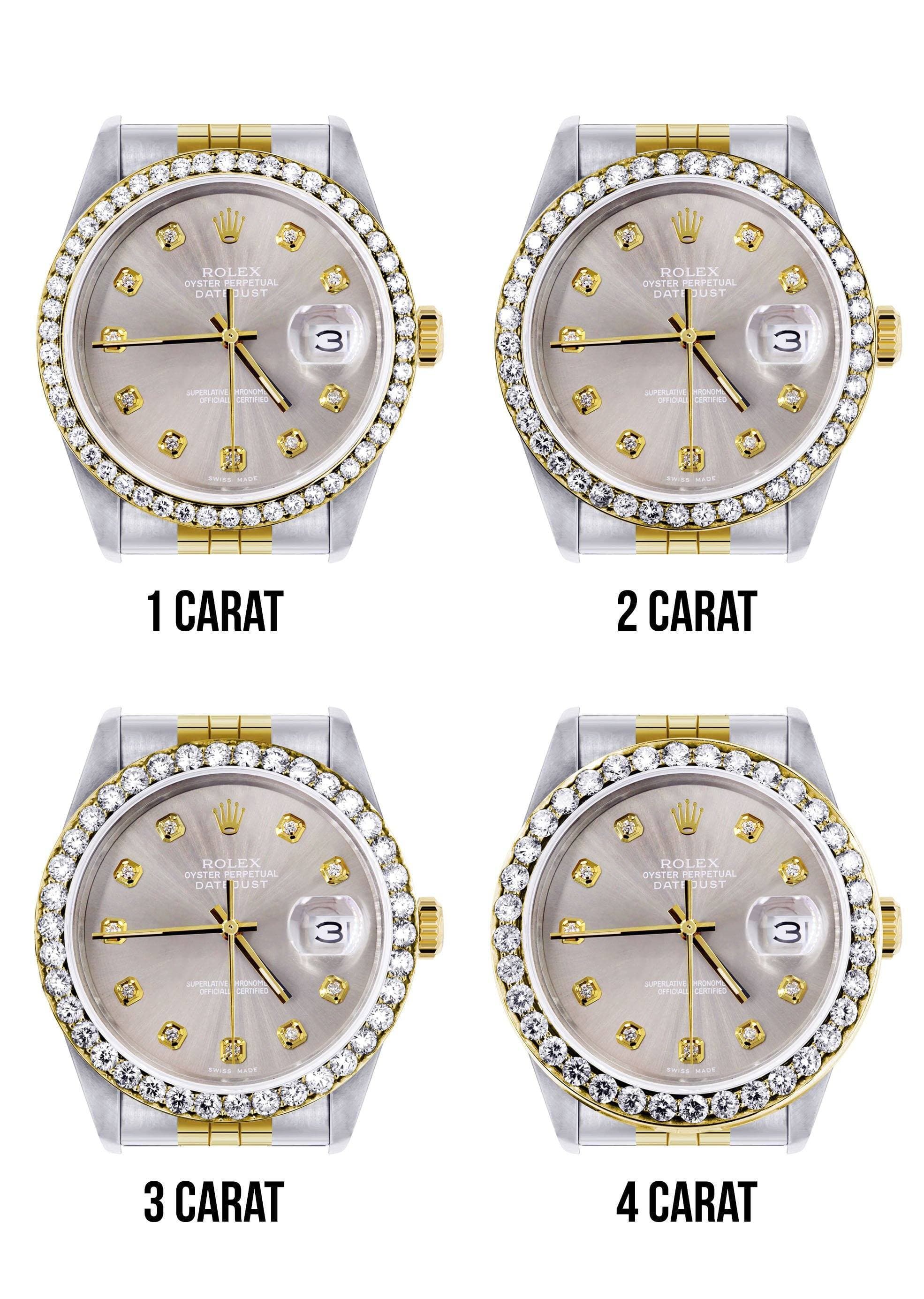 116233 | Hidden Clasp | Diamond Rolex Mens Watch Datejust | 36Mm | Grey Dial | Jubilee Band - Image 7