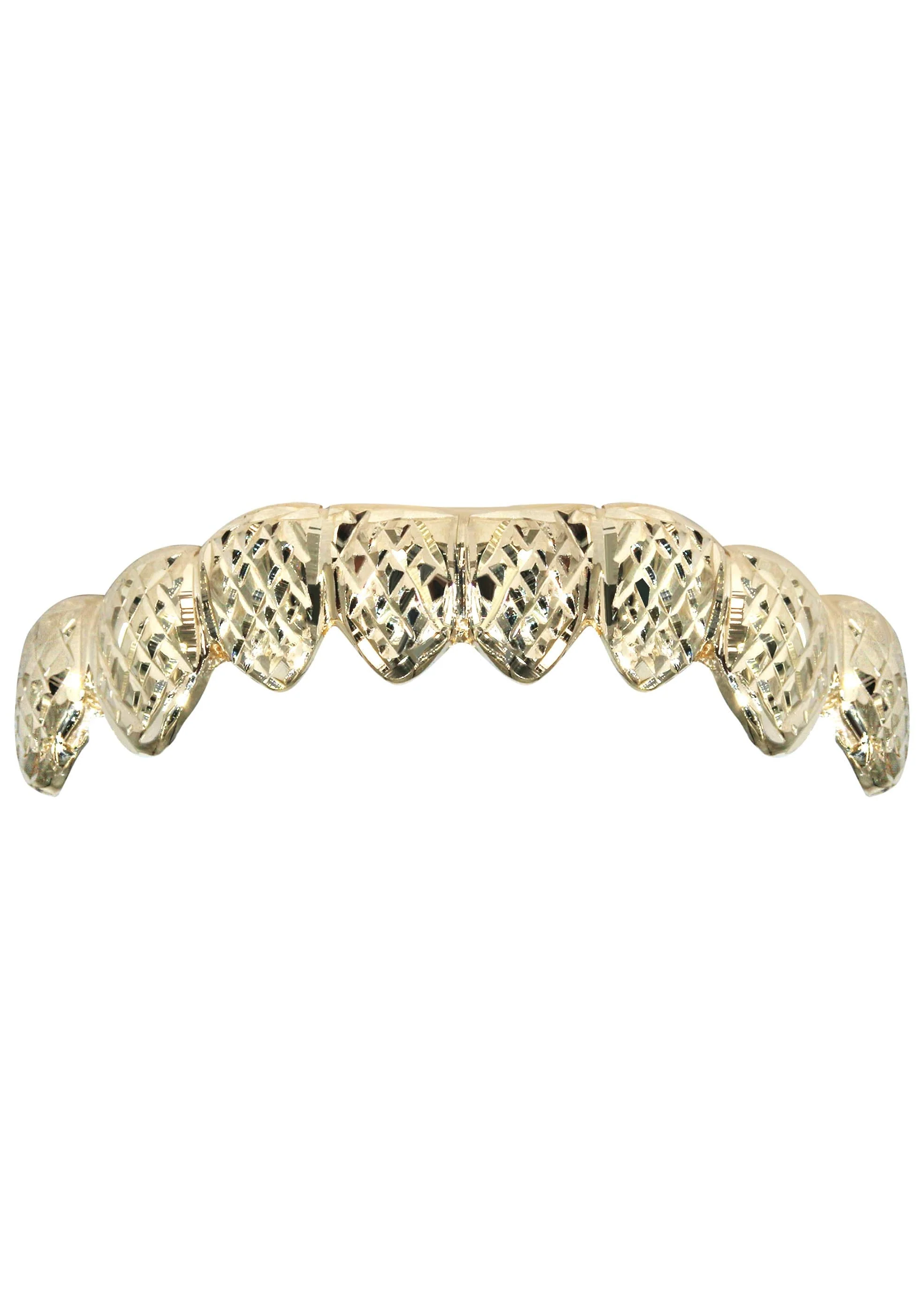 Gold 8 Teeth Diamond Cut Grills