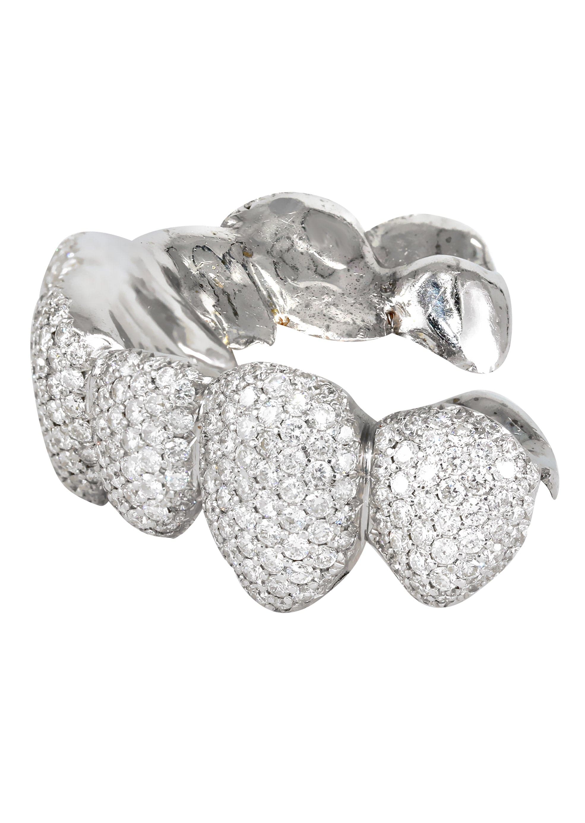 Gold 8 Teeth Diamond Honeycomb Grills - Image 2