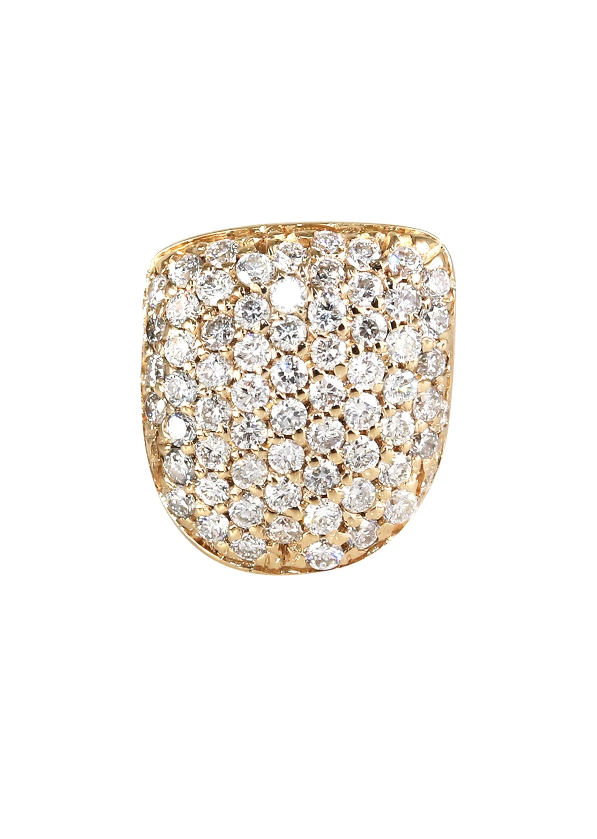 Gold And Diamond One Tooth Cap Grills