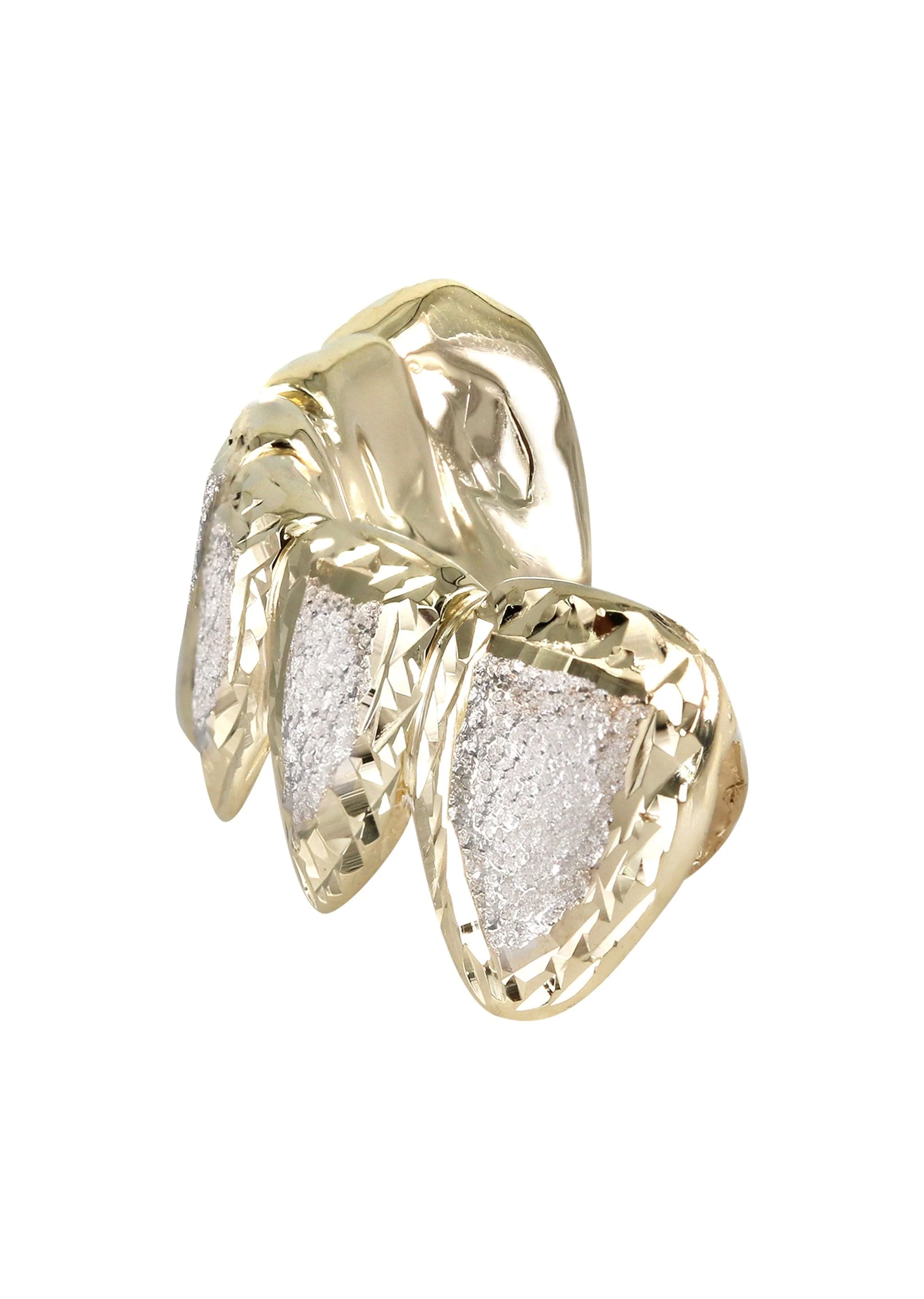 Gold 6 Teeth Diamond Dust/Diamond Cut Grills - Image 2