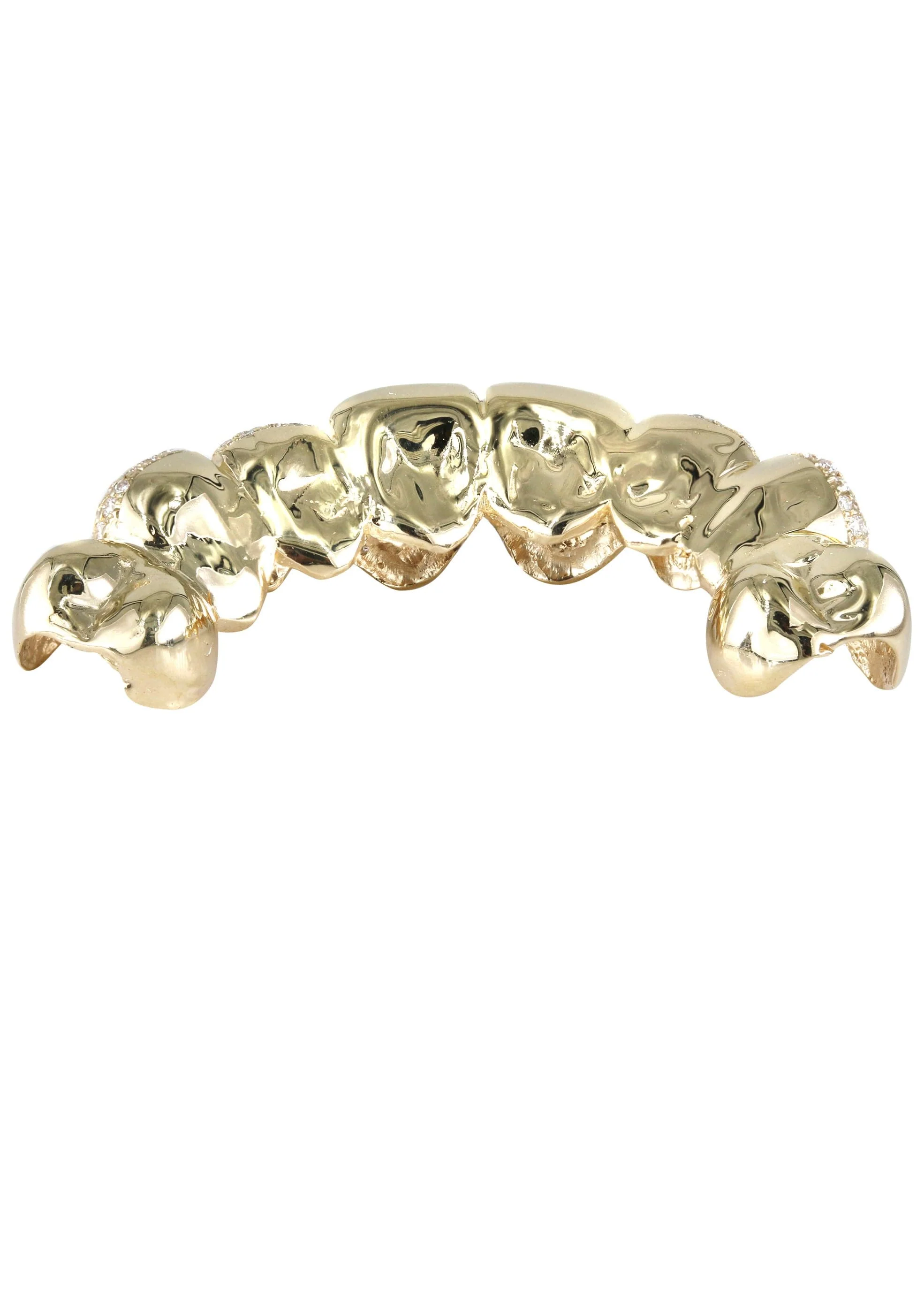 Gold 8 Teeth Diamond And Opal Grills - Image 2