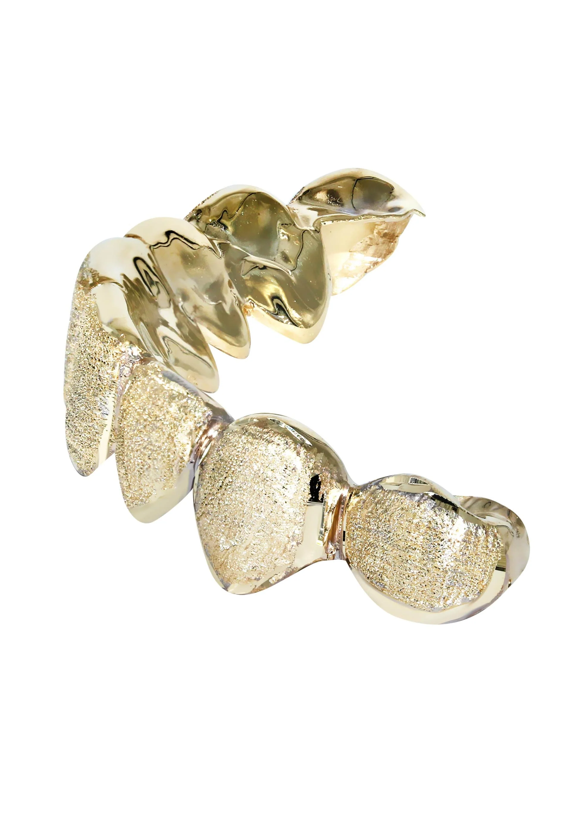 Gold 8 Teeth Diamond Cut Grills - Image 2