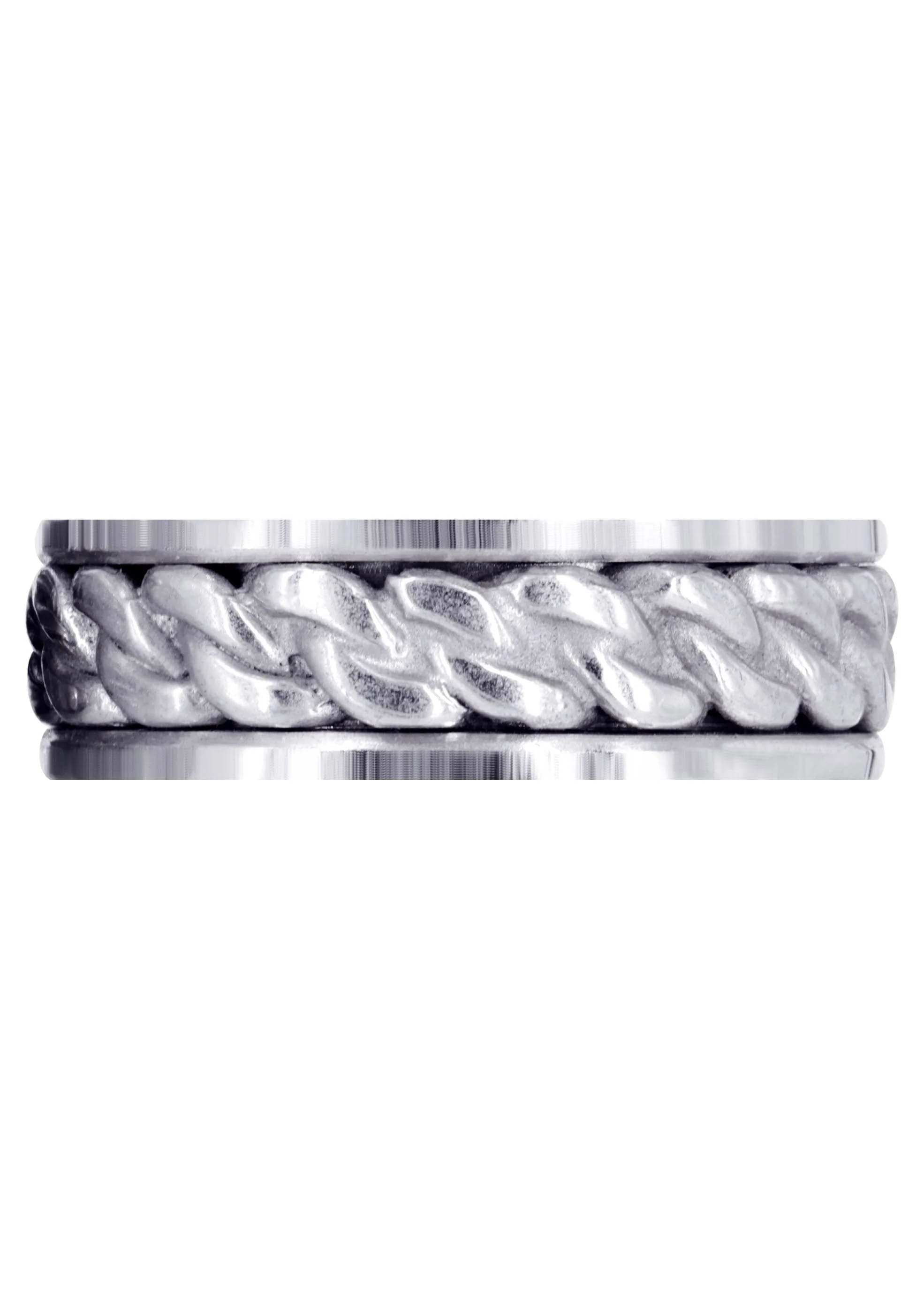 Hand Woven Mens Wedding Band | High Polish Finish (Dean) - Image 2