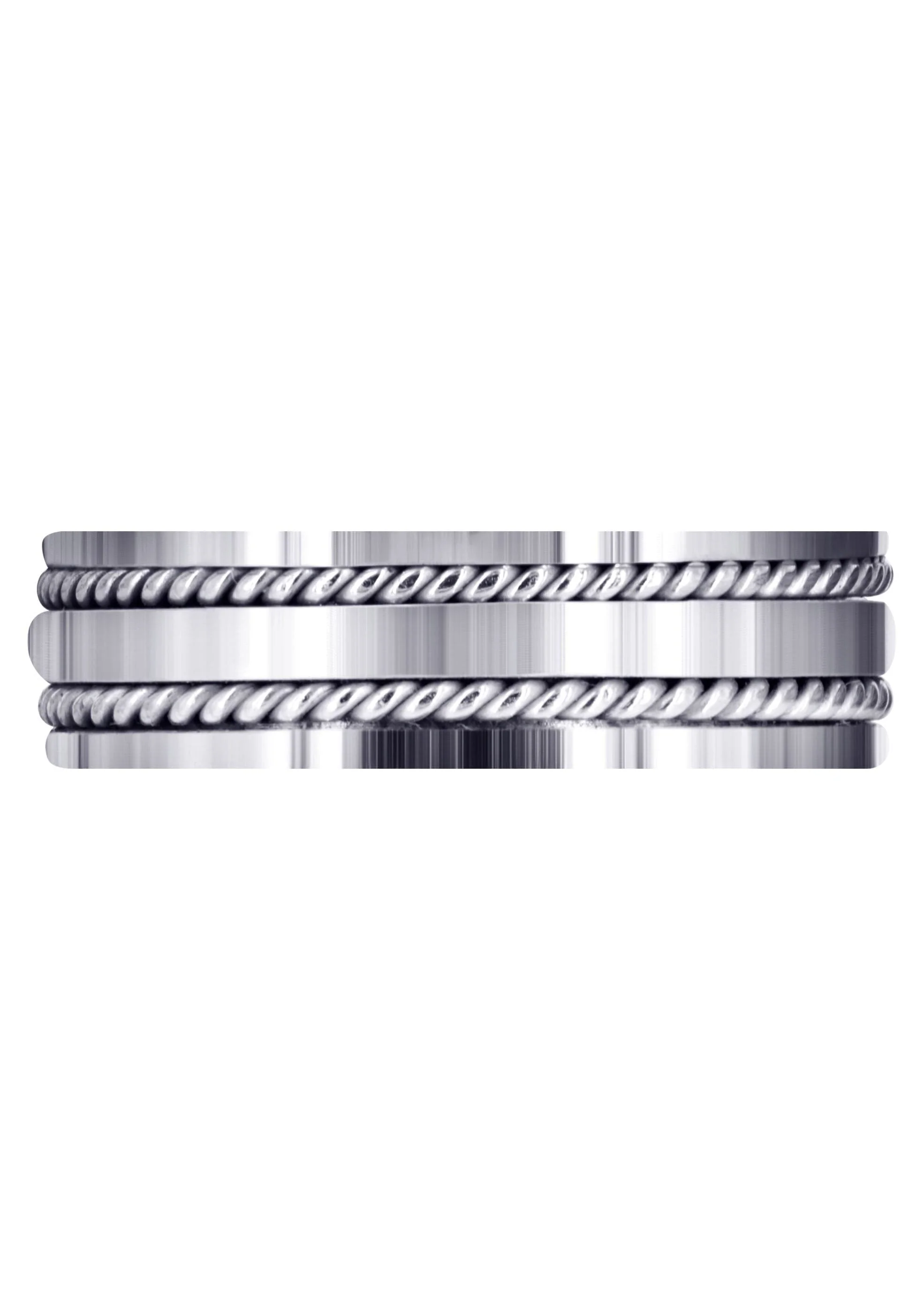Hand Woven Mens Wedding Band | High Polish Finish (Abel) - Image 2