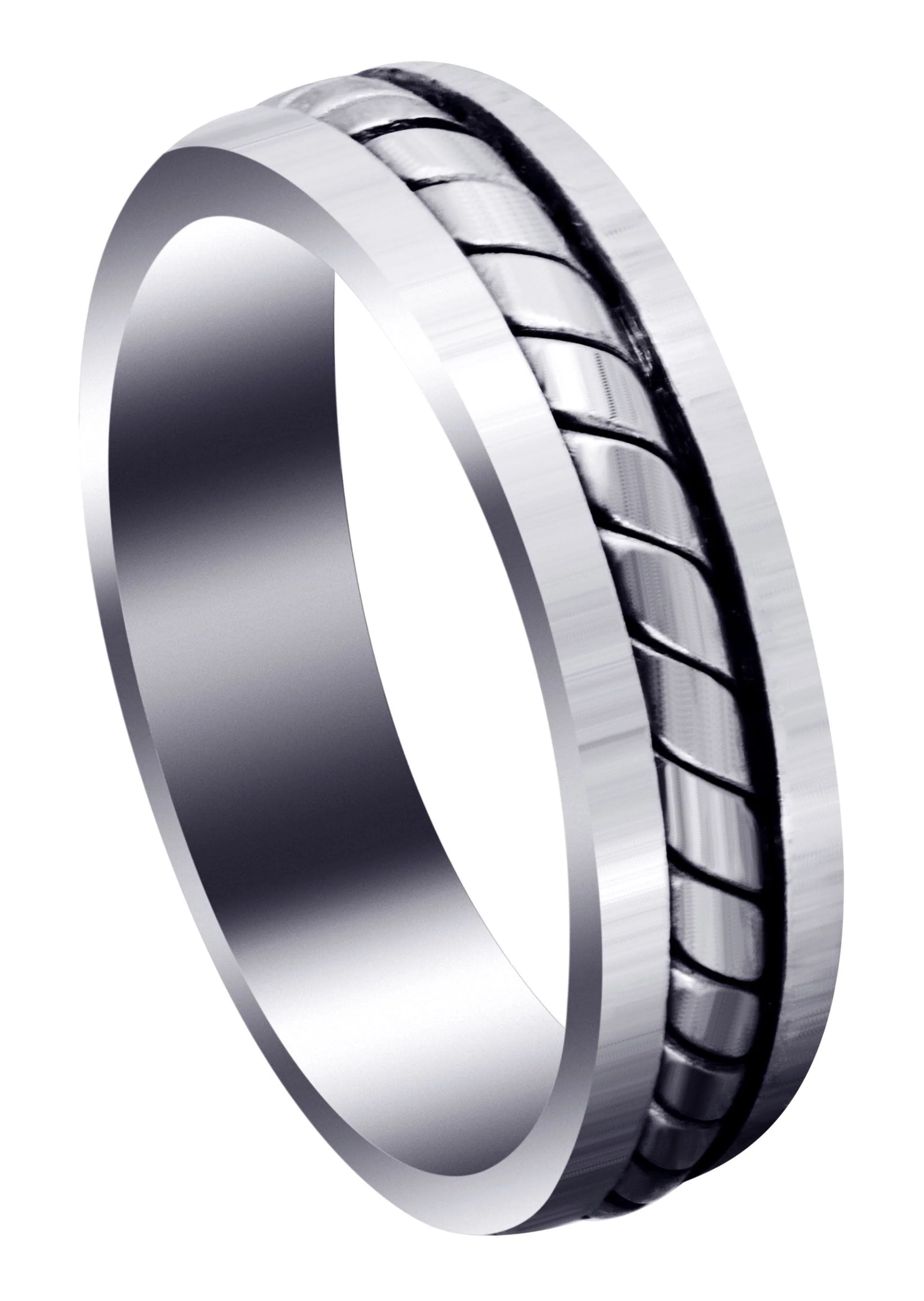 Hand Woven Mens Wedding Band | Satin Finish (Timothy)