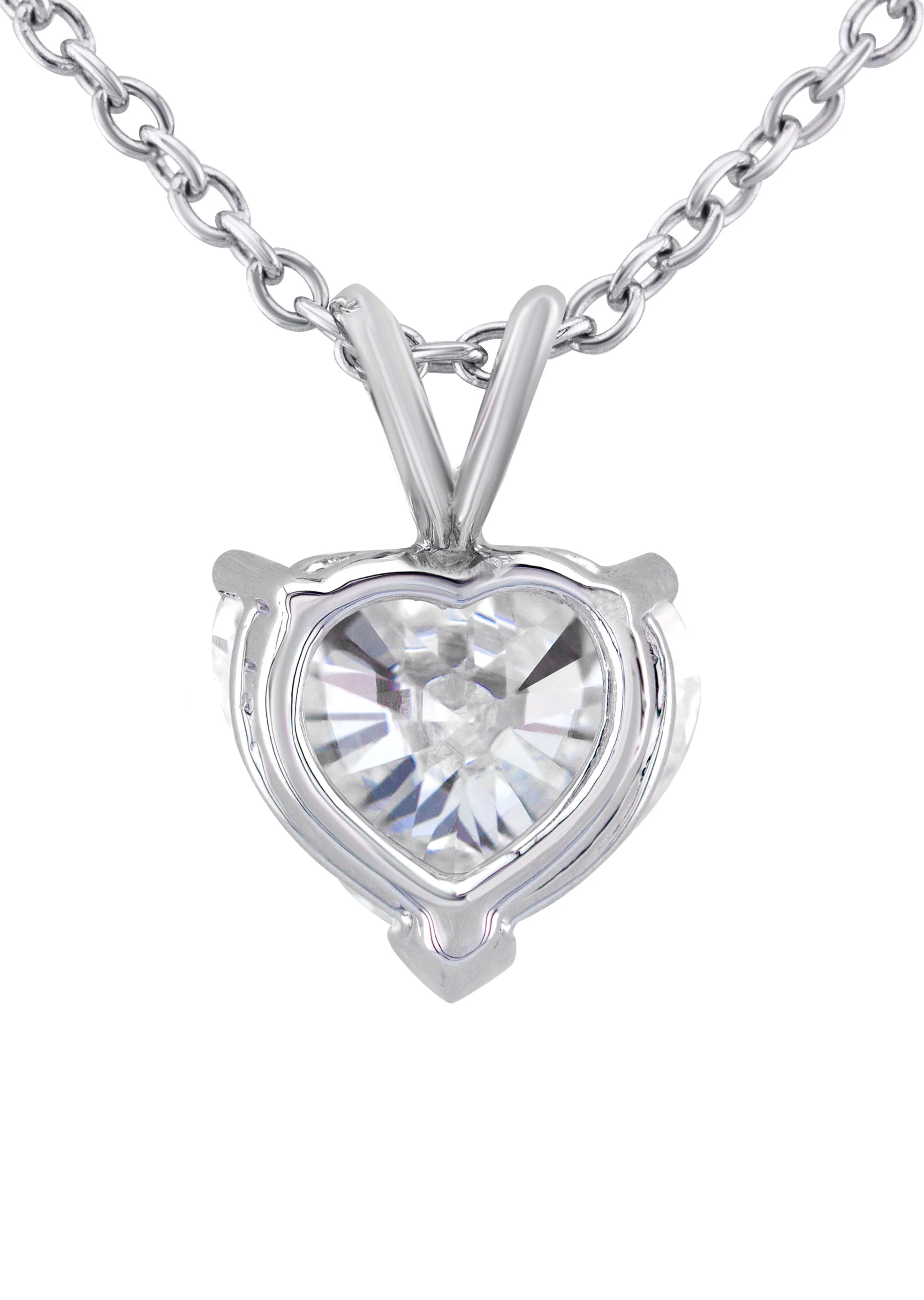 Women Jewelry - Diamond Necklace For Women | Lab Grown Heart Diamond Solitaire Pendant - Image 2
