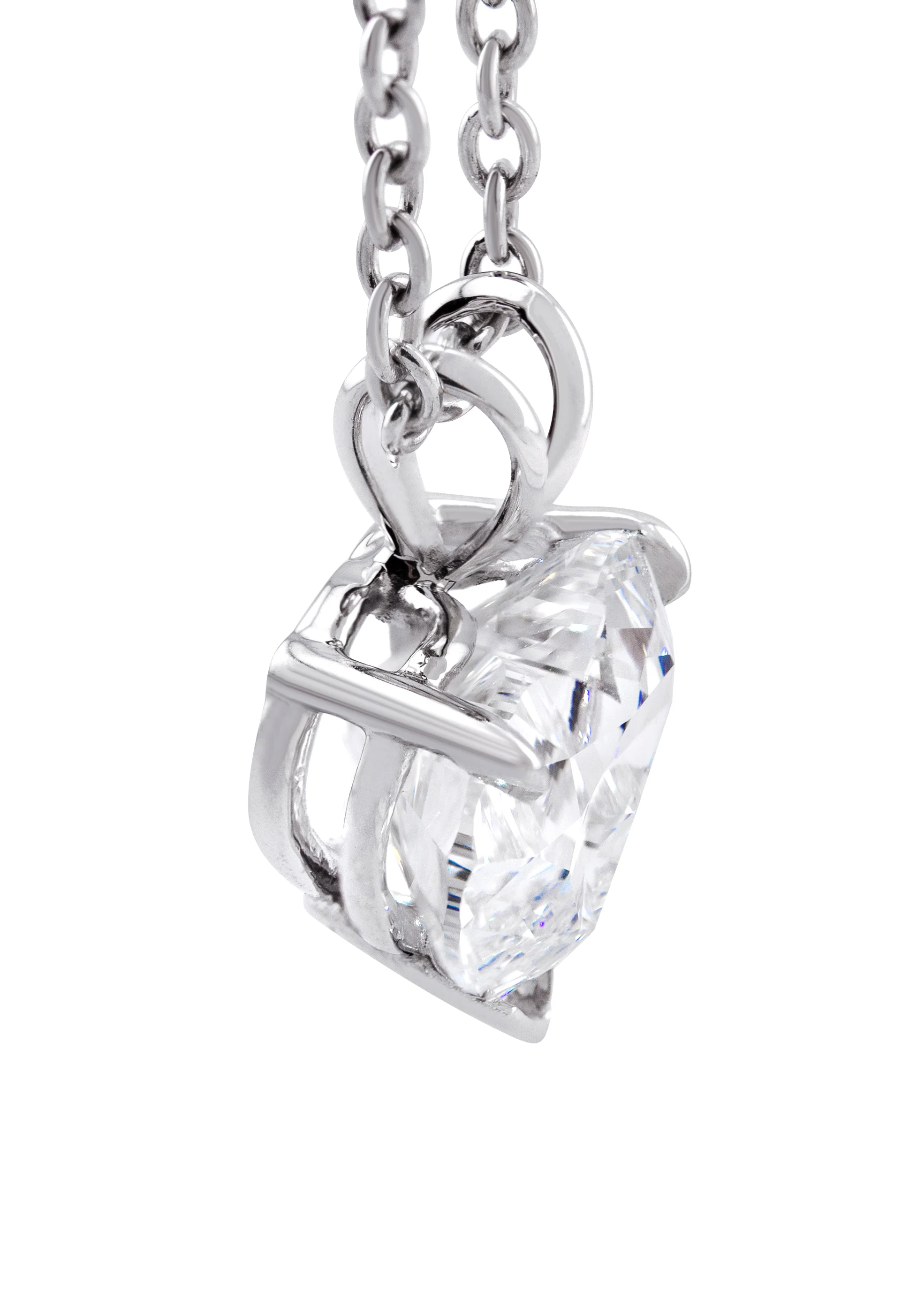 Women Jewelry - Diamond Necklace For Women | Lab Grown Heart Diamond Solitaire Pendant - Image 3