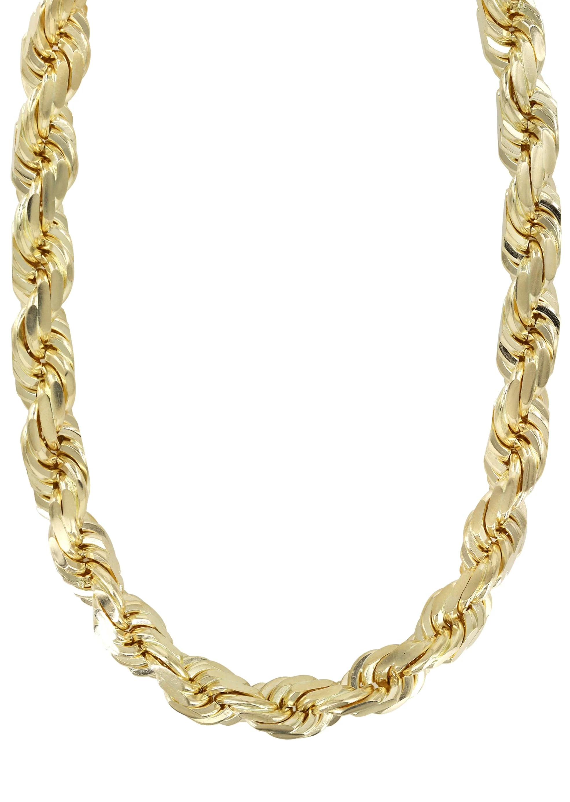 Heavy Solid Gold Rope Link Chain Customizable - Image 3