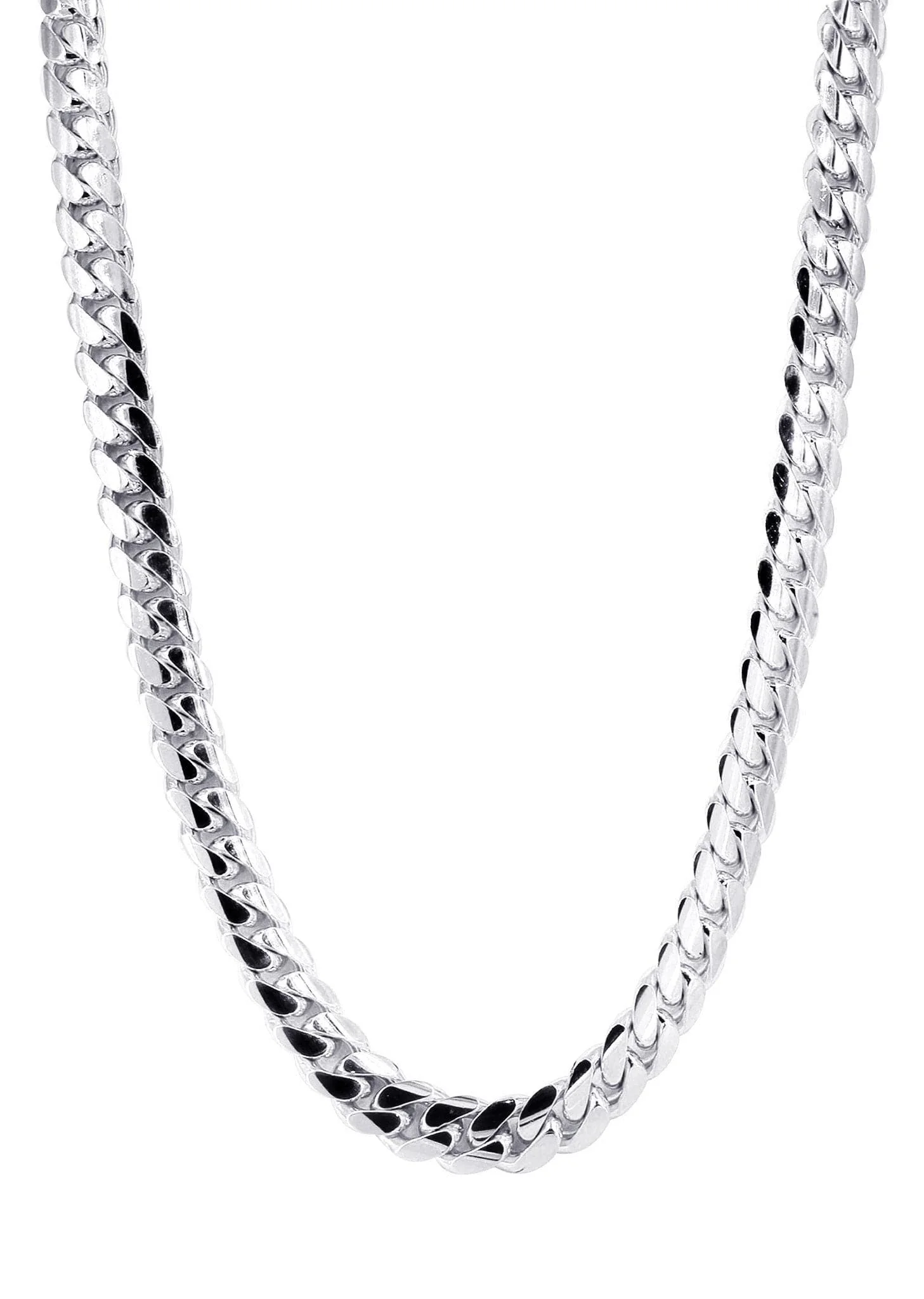 Heavy Solid White Gold Miami Cuban Link Chain Customizable (10MM-20MM) - Image 5