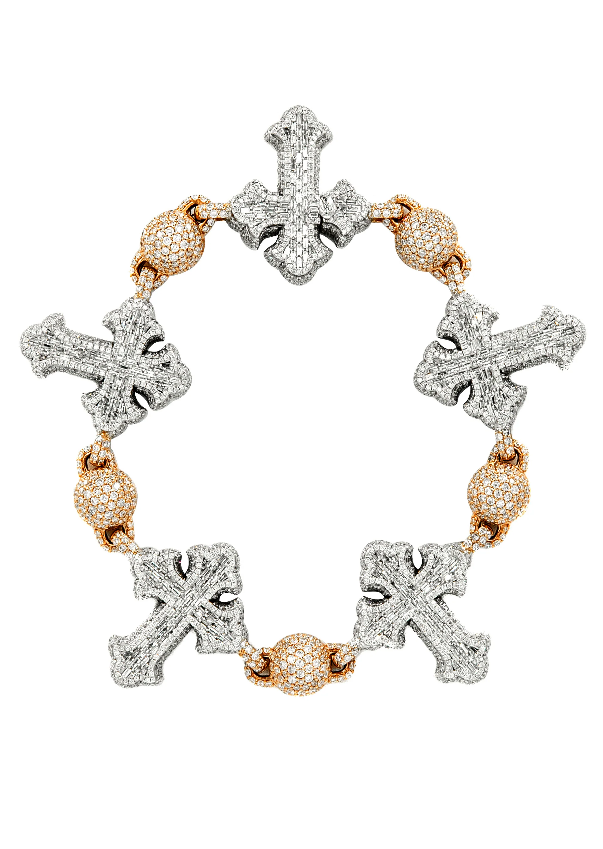 High End Jewelry - Iced Out Cross Bracelet - Image 5