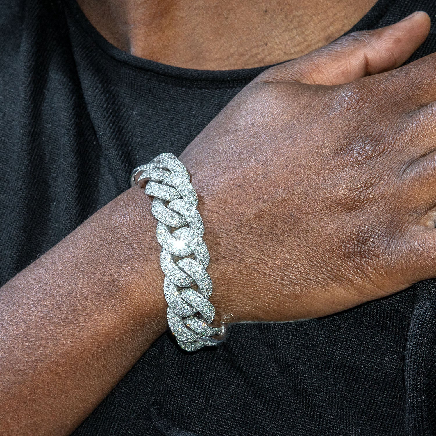 High End Jewelry - Iced Out Miami Cuban Link Bracelet - Image 2